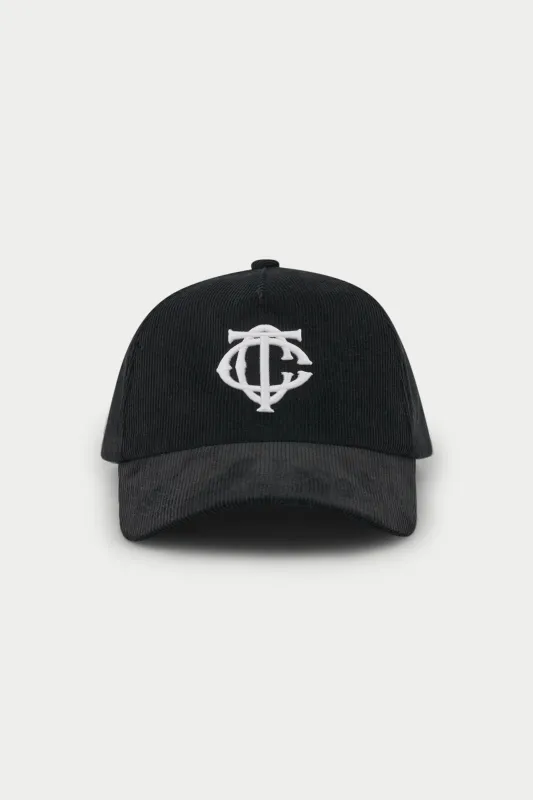 MONOGRAM CORD CAP - BLACK sold by The Couture Club