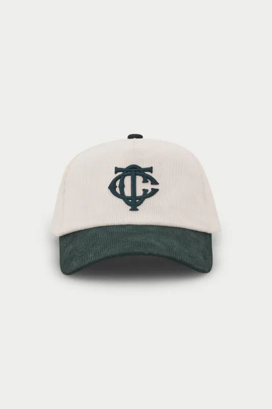 MONOGRAM CORD CAP - FOREST GREEN sold by The Couture Club