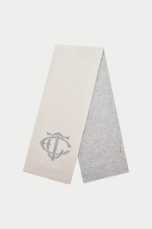MONOGRAM SCARF - OFF WHITE sold by The Couture Club