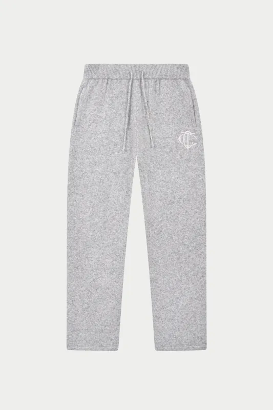 MONOGRAM KNITTED JOGGERS - GREY sold by The Couture Club