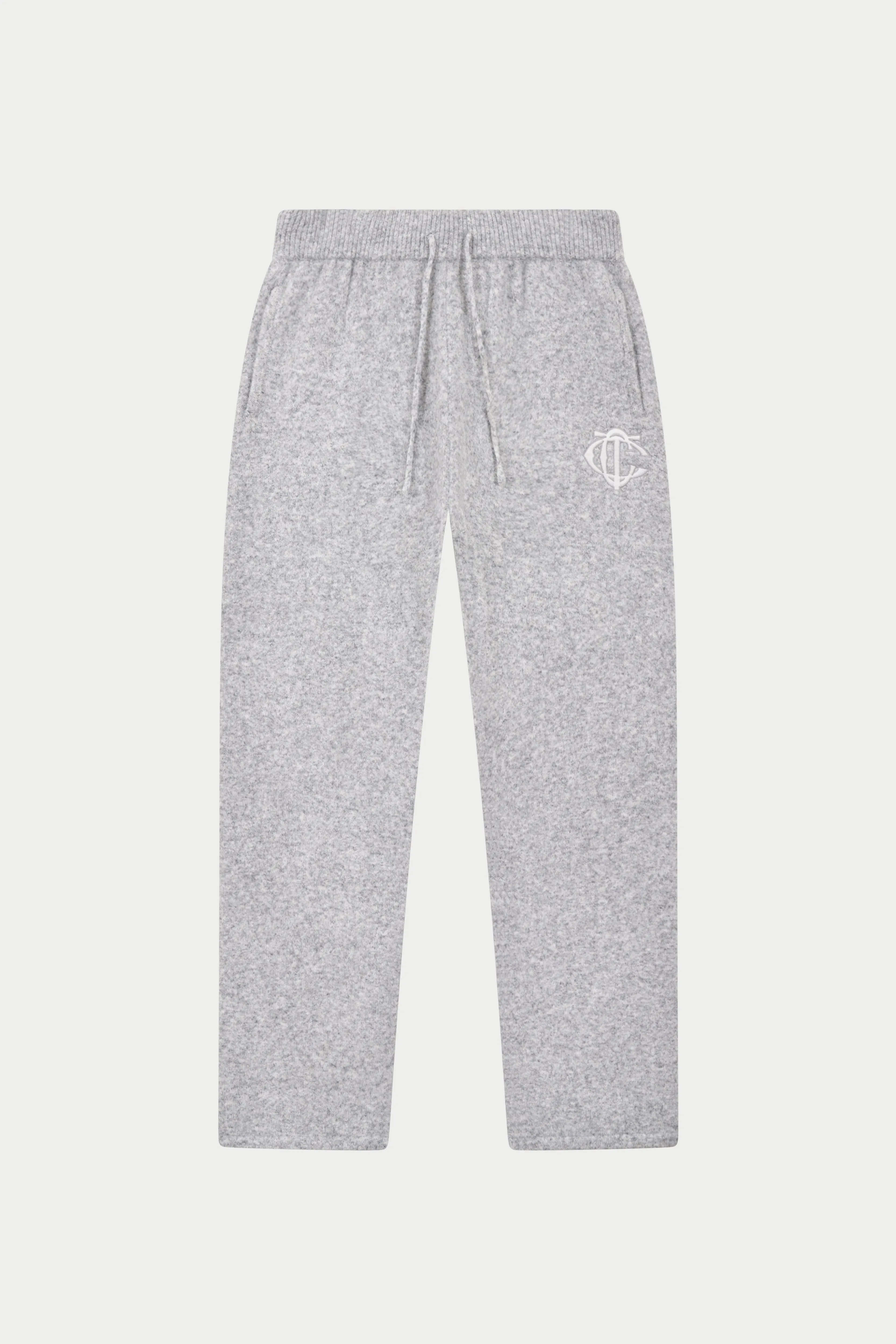 MONOGRAM KNITTED JOGGERS - GREY sold by The Couture Club
