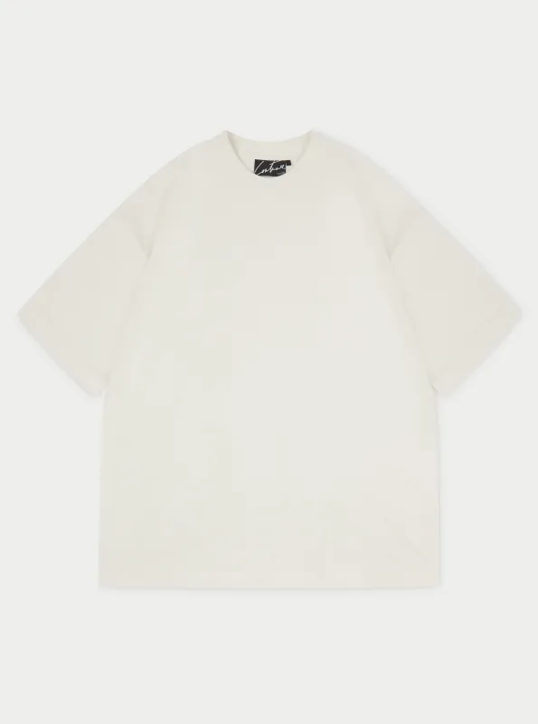 SUPER HEAVYWEIGHT BLANK T-SHIRT - OFF WHITE sold by The Couture Club