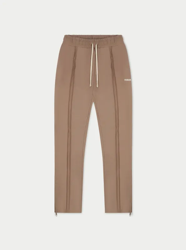 RAW SEAM STRAIGHT LEG JOGGERS - MOCHA sold by The Couture Club