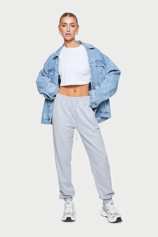 SCULPTING SEAM DETAIL CROP TEE - WHITE sold by The Couture Club