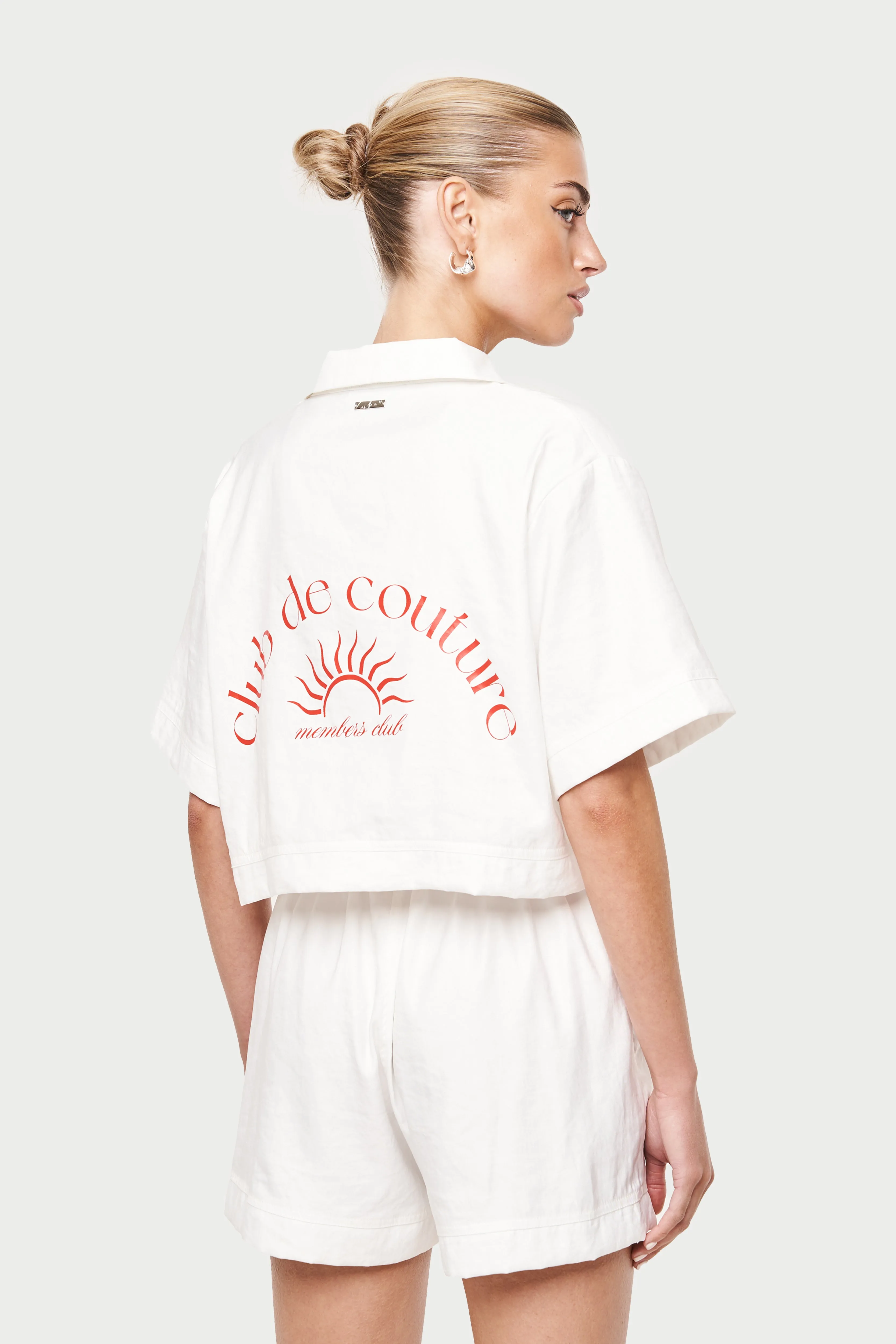 CLUB DE COUTURE RESORT SHIRT - WHITE sold by The Couture Club product image thumbnail 2