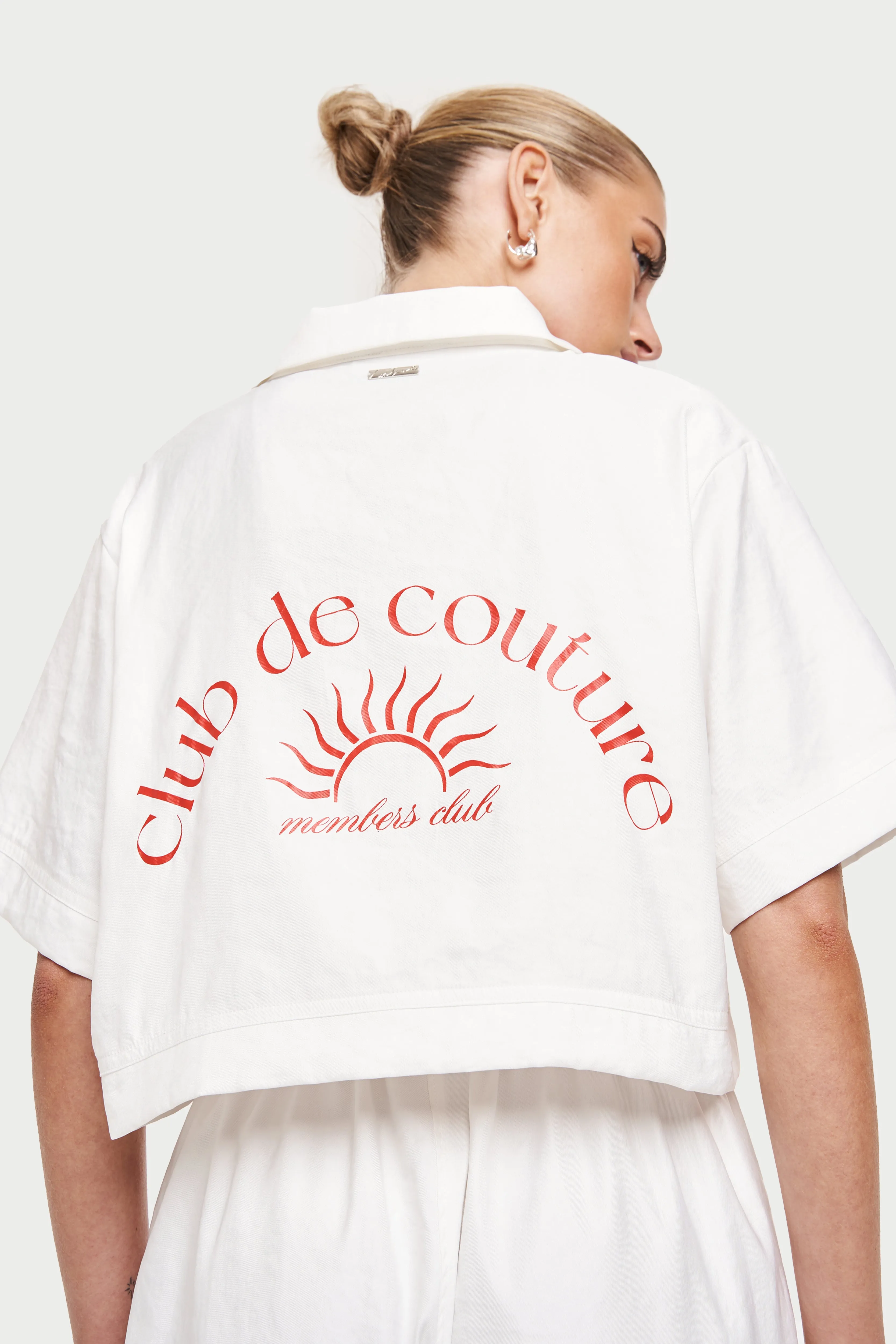 CLUB DE COUTURE RESORT SHIRT - WHITE sold by The Couture Club product image thumbnail 5