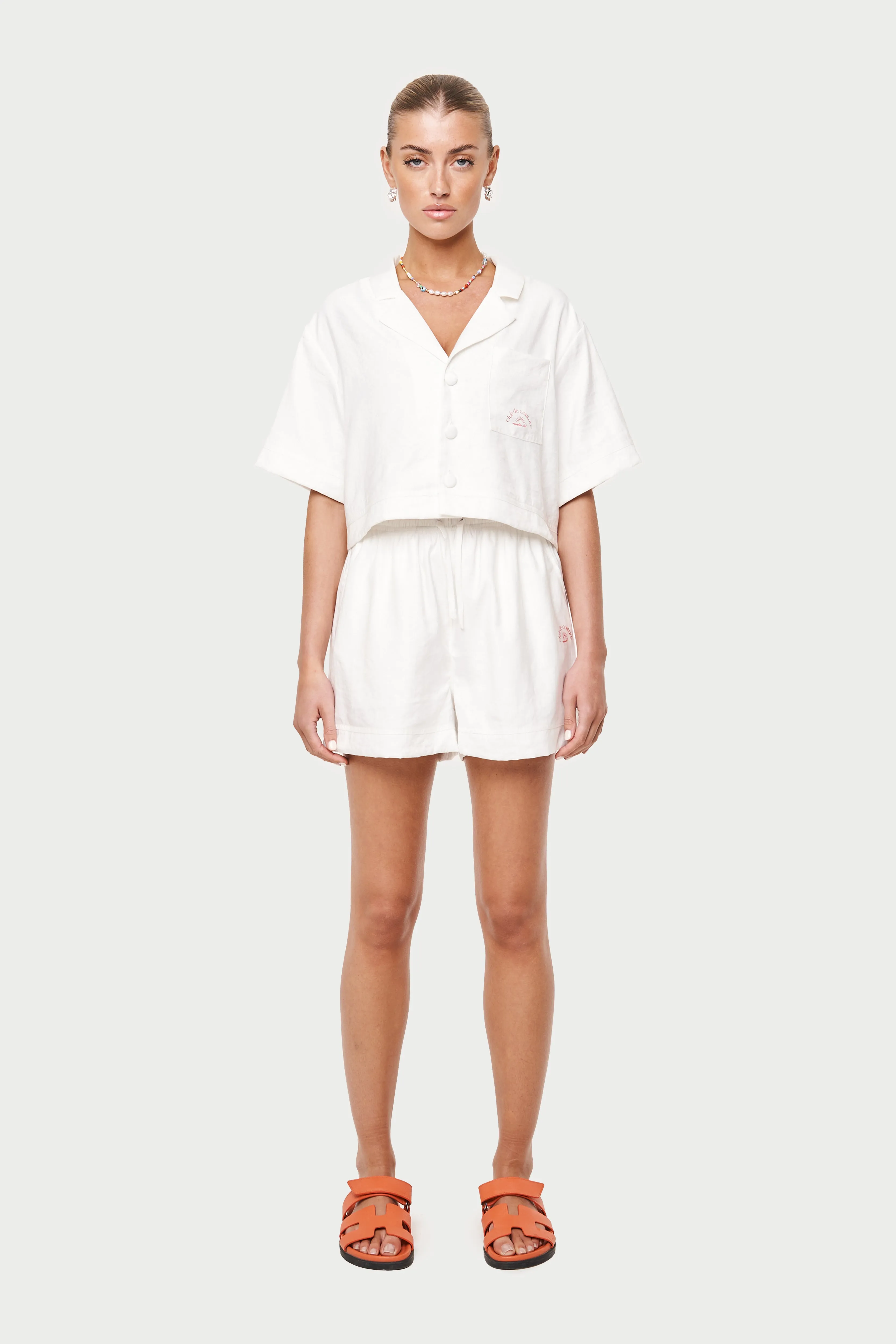 CLUB DE COUTURE RESORT SHIRT - WHITE sold by The Couture Club product image thumbnail 3