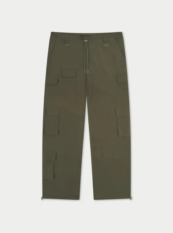 MULTI POCKET OVERSIZED CARGOS - KHAKI made by The Couture Club