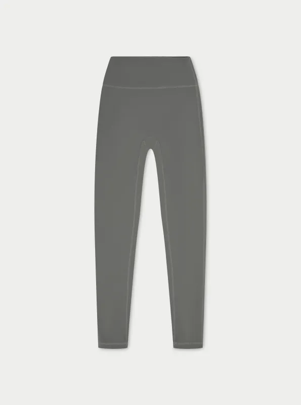 SCULPTING STRETCH EMBLEM LEGGINGS - CHARCOAL sold by The Couture Club