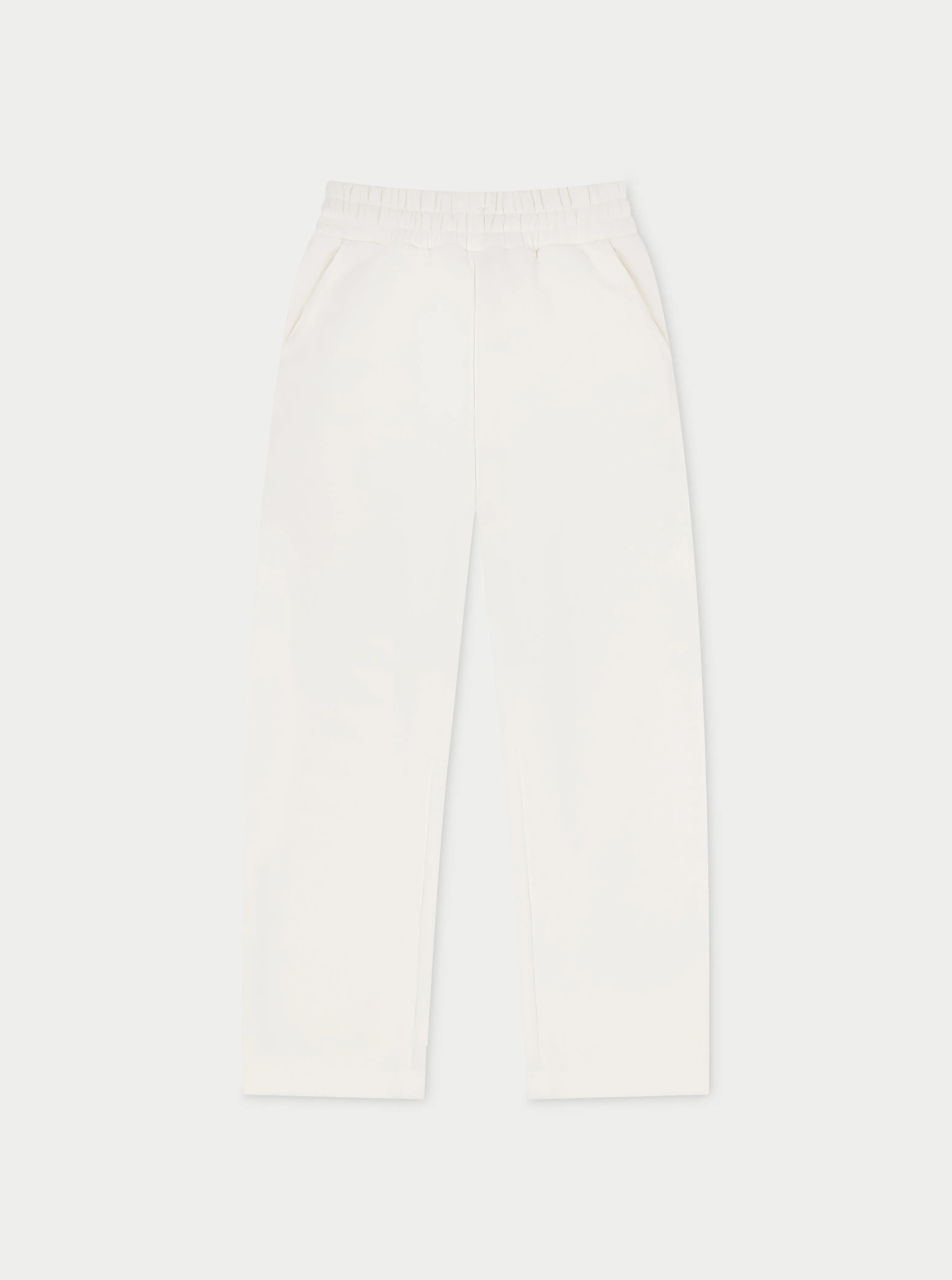 RELAXED TAPERED LEG JOGGERS - OFF WHITE sold by The Couture Club