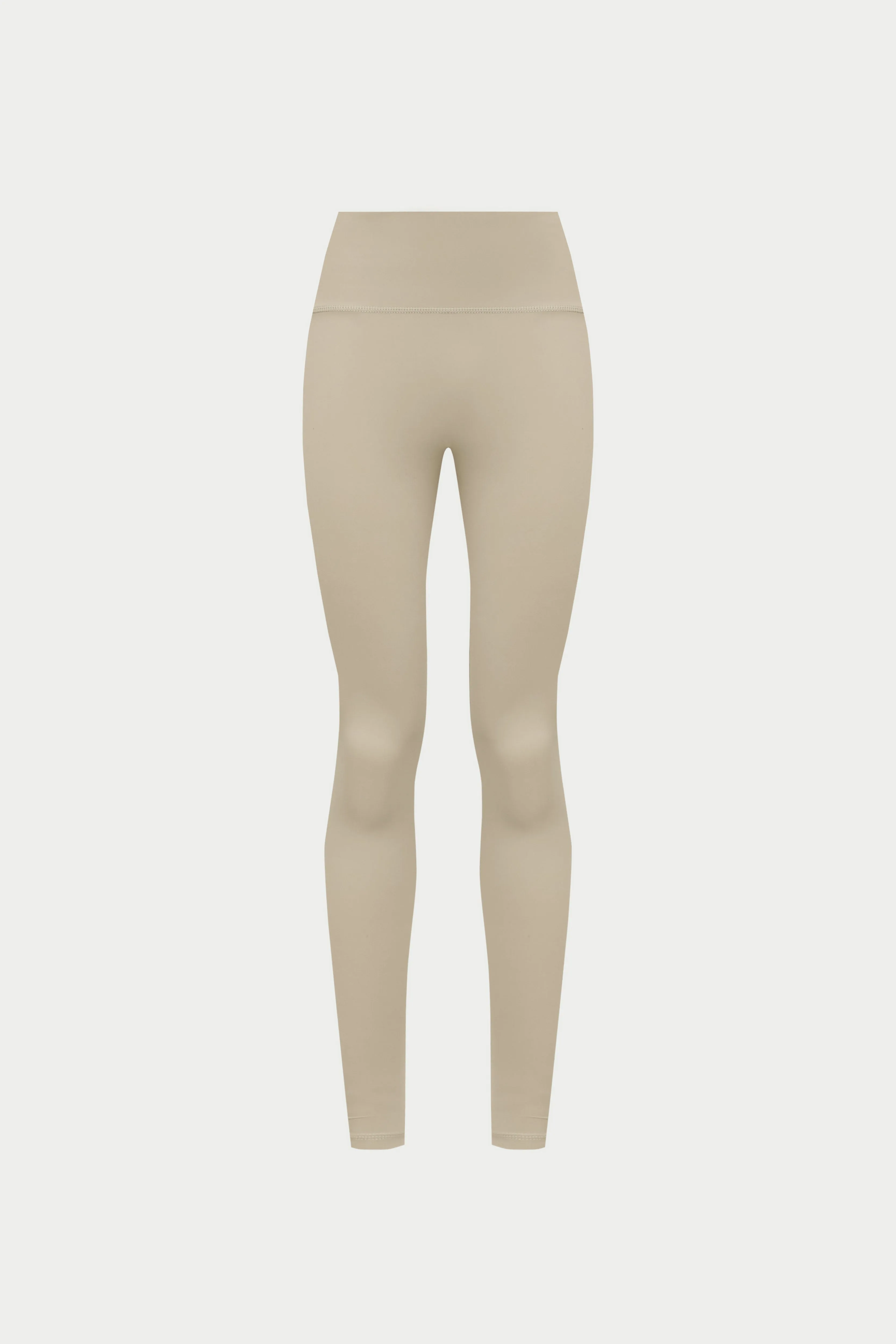 EMBLEM STRETCH SCULPTING LEGGINGS - BEIGE sold by The Couture Club