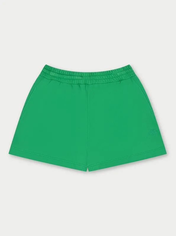 EMBLEM SHORTS - WASHED GREEN sold by The Couture Club