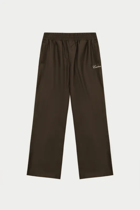 SMART PIPED TROUSERS - BROWN sold by The Couture Club