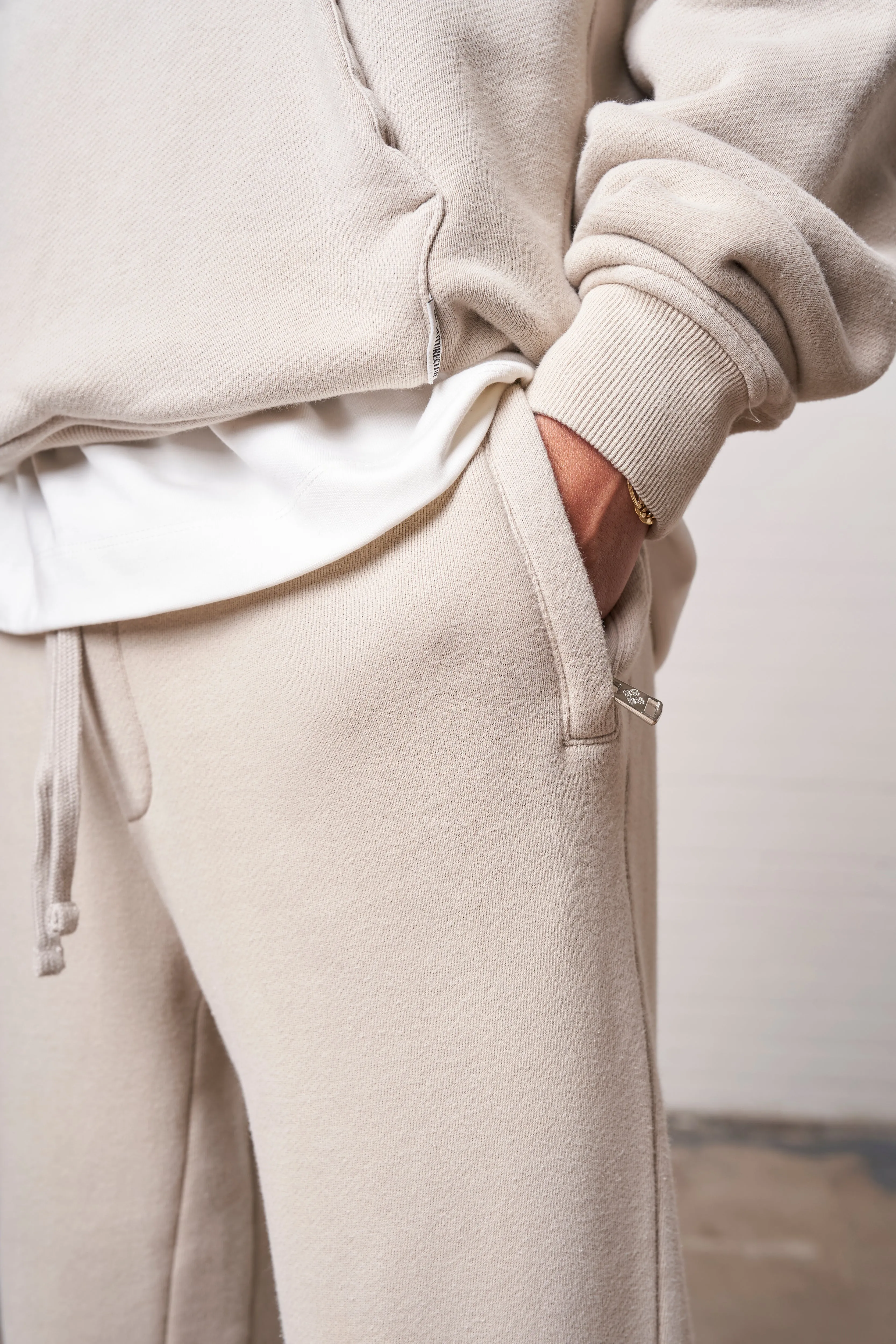 LAUNDERED CLASSICS JOGGERS - BEIGE sold by The Couture Club product image thumbnail 5