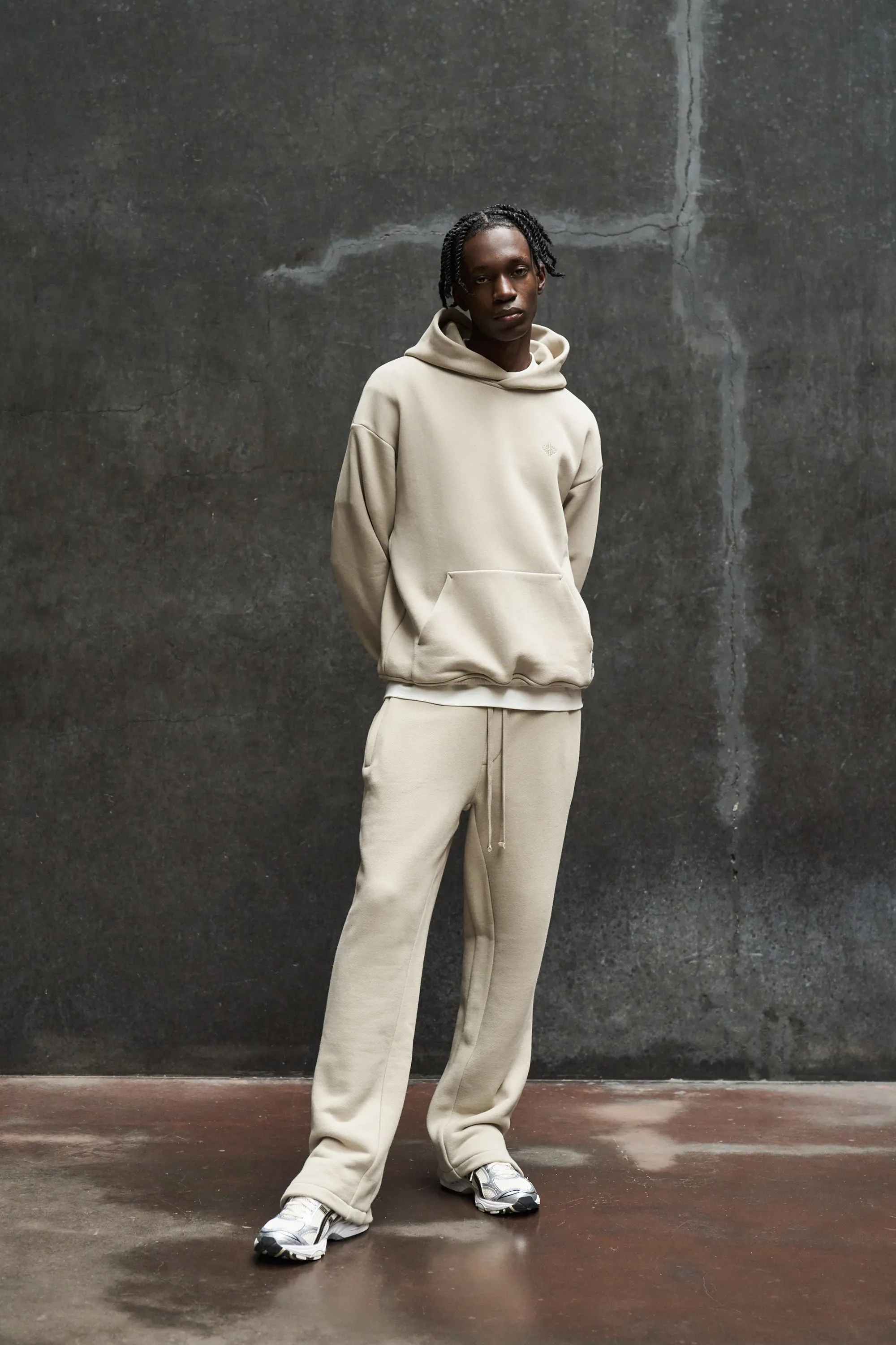 LAUNDERED CLASSICS JOGGERS - BEIGE sold by The Couture Club product image thumbnail 3