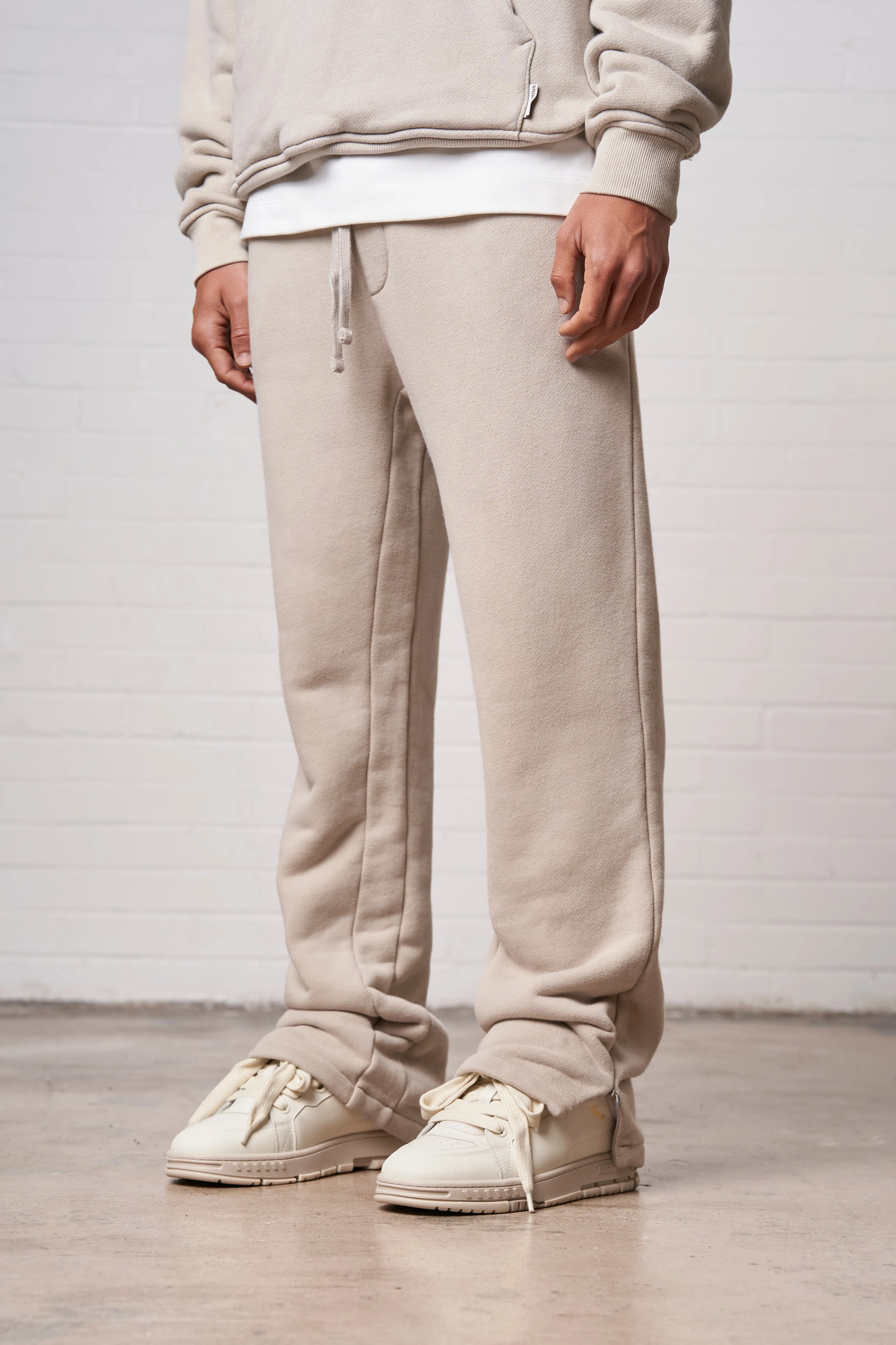 LAUNDERED CLASSICS JOGGERS - BEIGE sold by The Couture Club product image thumbnail 4