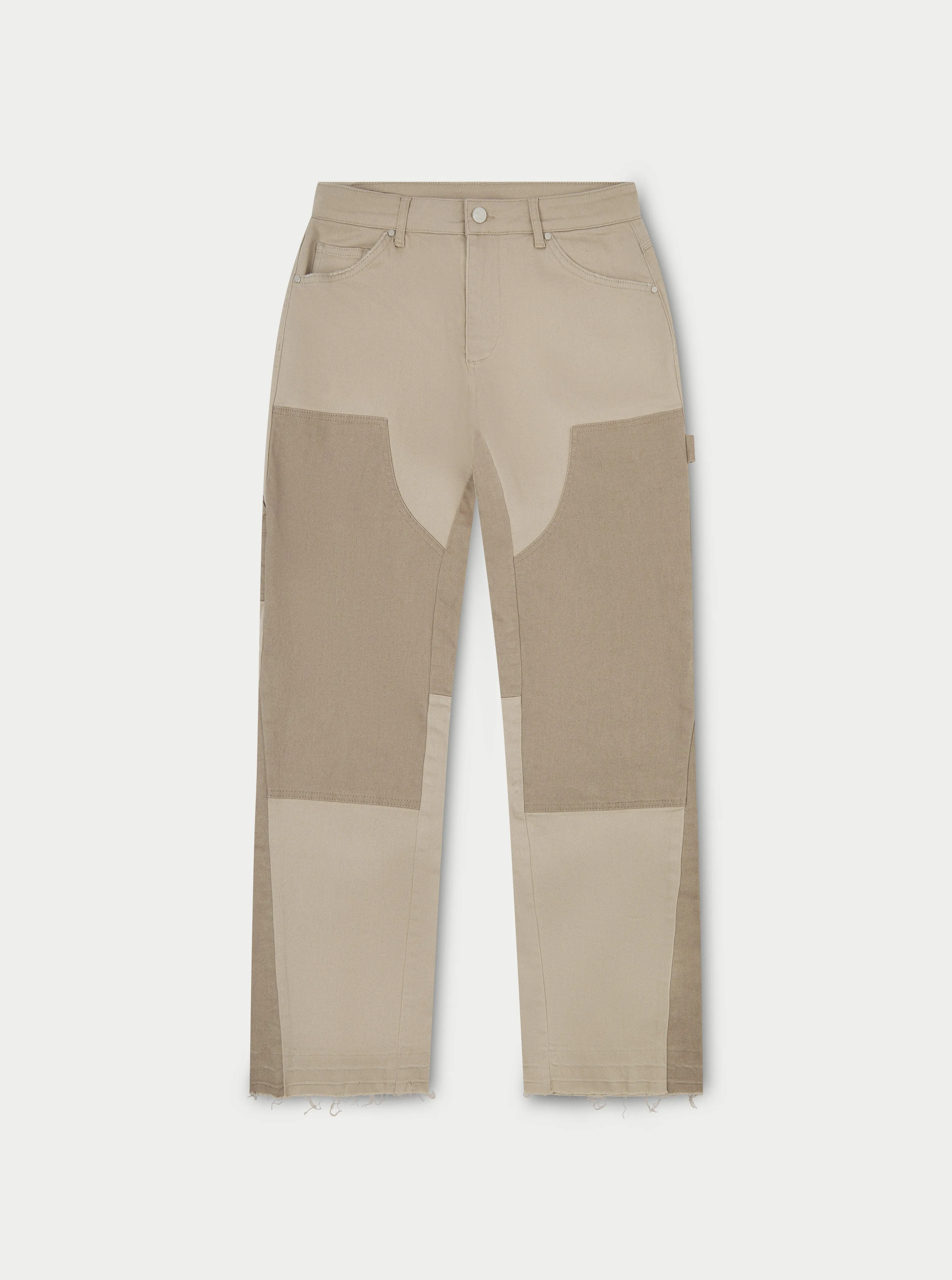 CANVAS CARPENTER TROUSER - BEIGE sold by The Couture Club