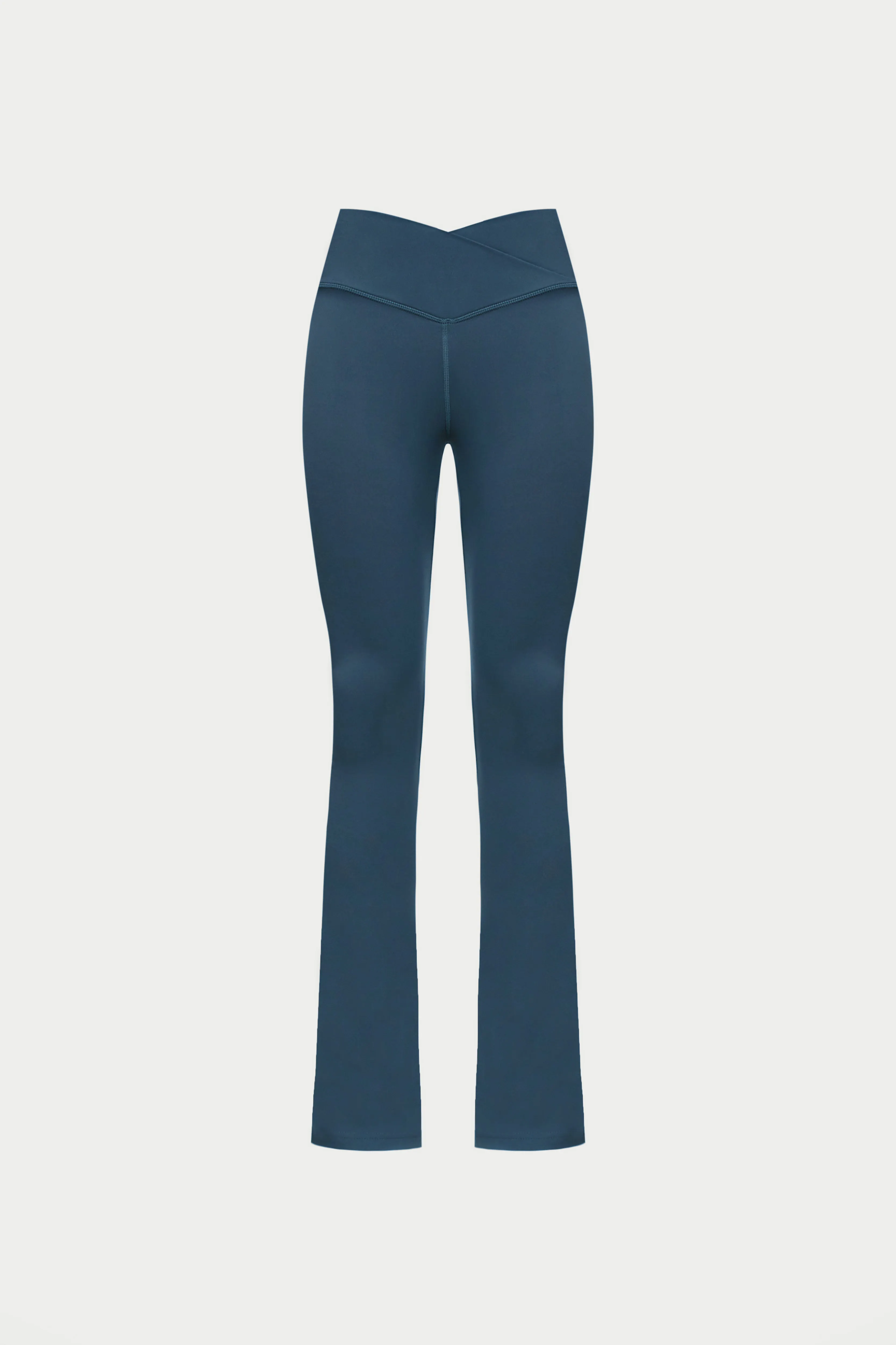 SCULPTING STRETCH ZIP HEM LEGGINGS - PETROL BLUE sold by The Couture Club