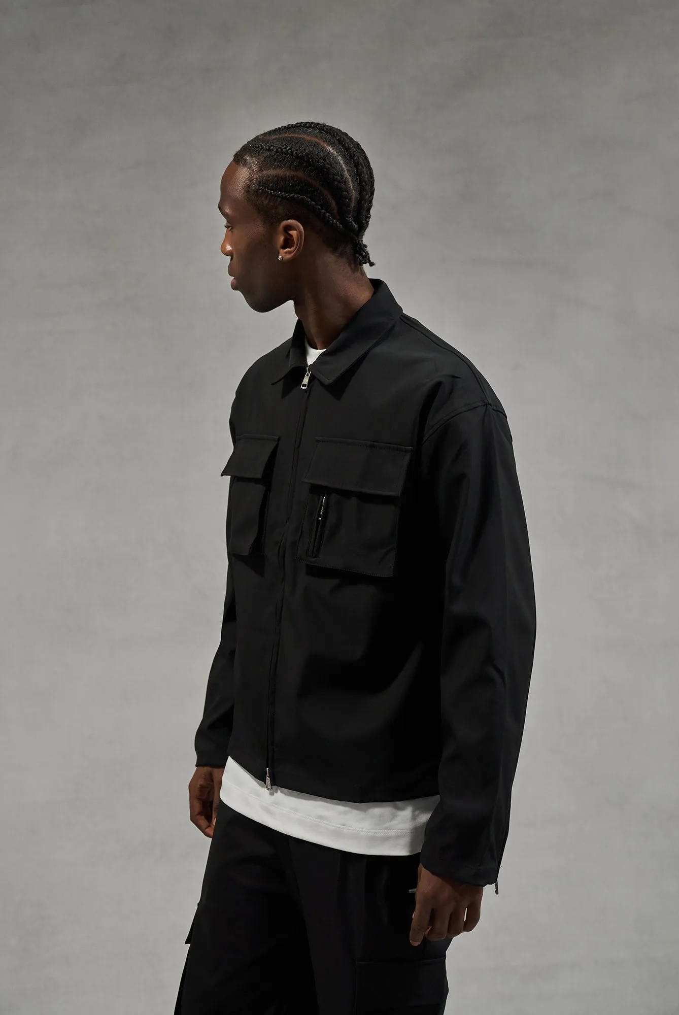 TECHNICAL LONG SLEEVE SHIRT - BLACK sold by The Couture Club product image thumbnail 5