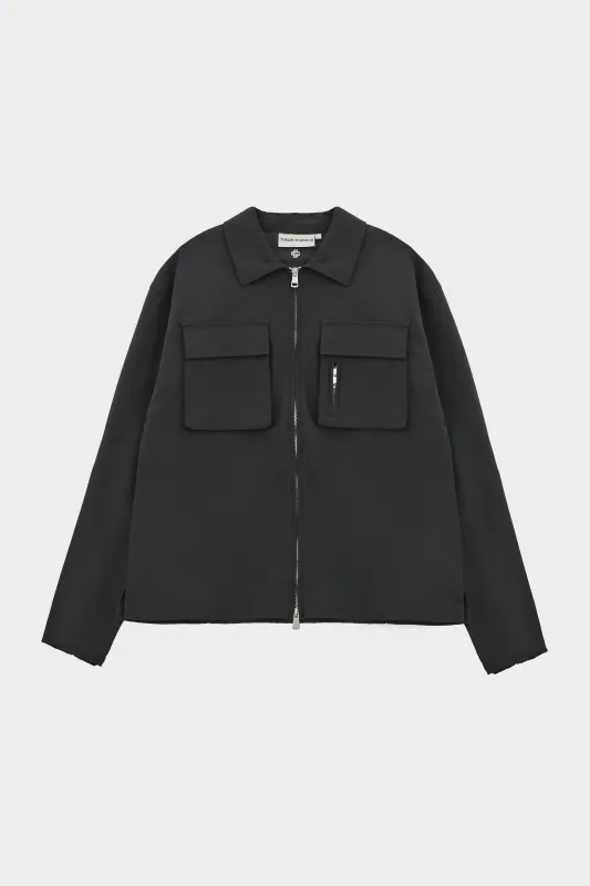 TECHNICAL LONG SLEEVE SHIRT - BLACK sold by The Couture Club