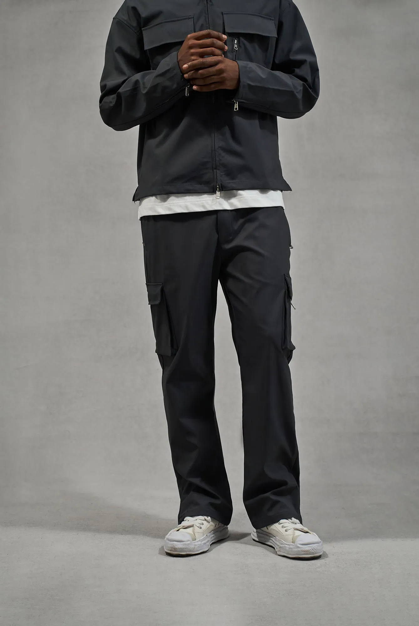 TECHNICAL CARGO TROUSER - GREY sold by The Couture Club product image thumbnail 2