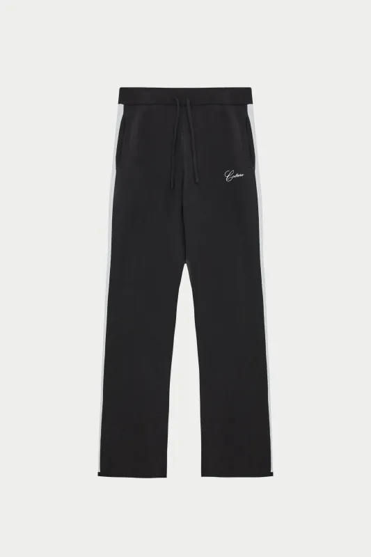 SIDE STRIPE KNITTED JOGGER - BLACK sold by The Couture Club