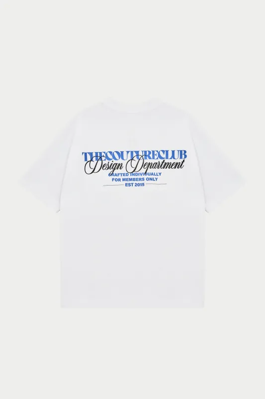 DESIGN DEPARTMENT GRAPHIC T-SHIRT - BLUE sold by The Couture Club