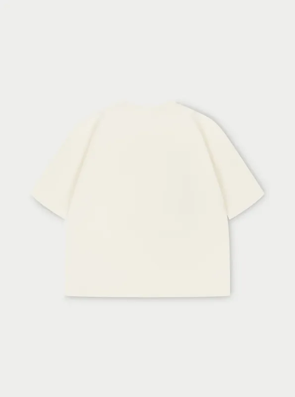 EMBLEM REGULAR FIT T-SHIRT - OFF WHITE sold by The Couture Club