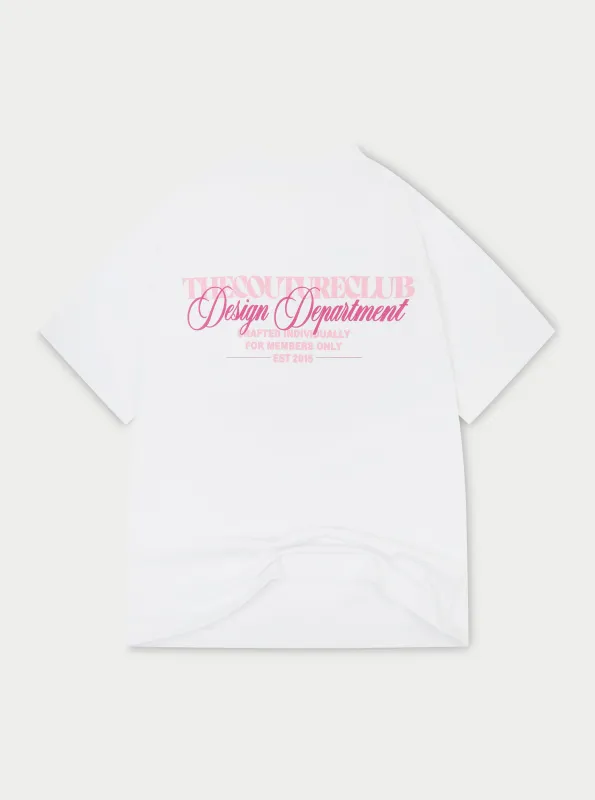 DESIGN DEPARTMENT GRAPHIC T-SHIRT - PINK sold by The Couture Club