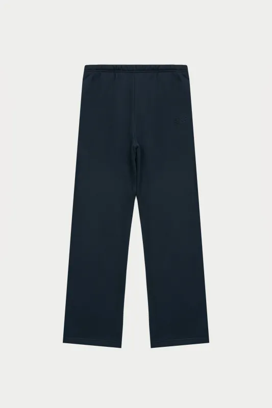 EMBOSSED STRAIGHT LEG JOGGERS - NAVY sold by The Couture Club