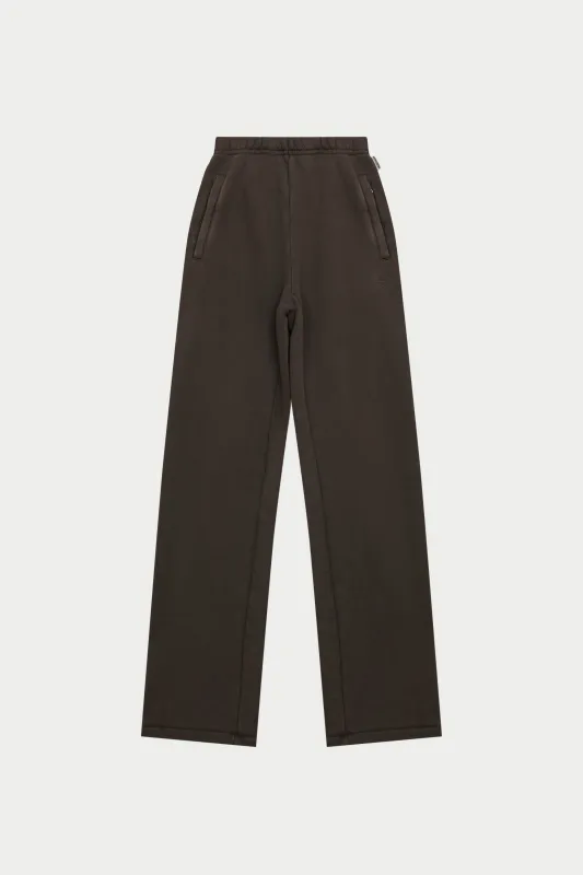 LAUNDERED CLASSICS STRAIGHT LEG JOGGERS - WASHED BROWN made by The Couture Club