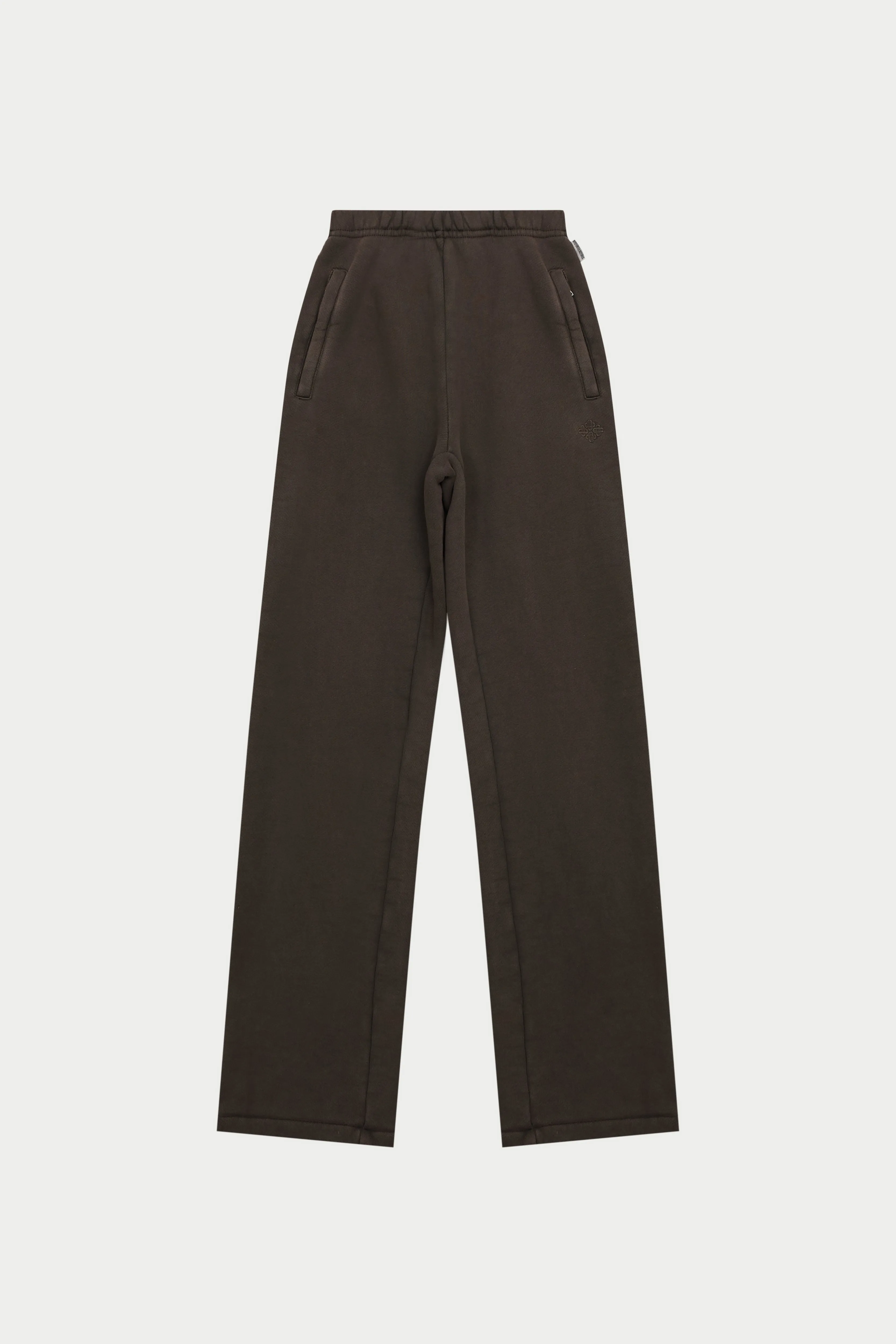 LAUNDERED CLASSICS STRAIGHT LEG JOGGERS - WASHED BROWN sold by The Couture Club