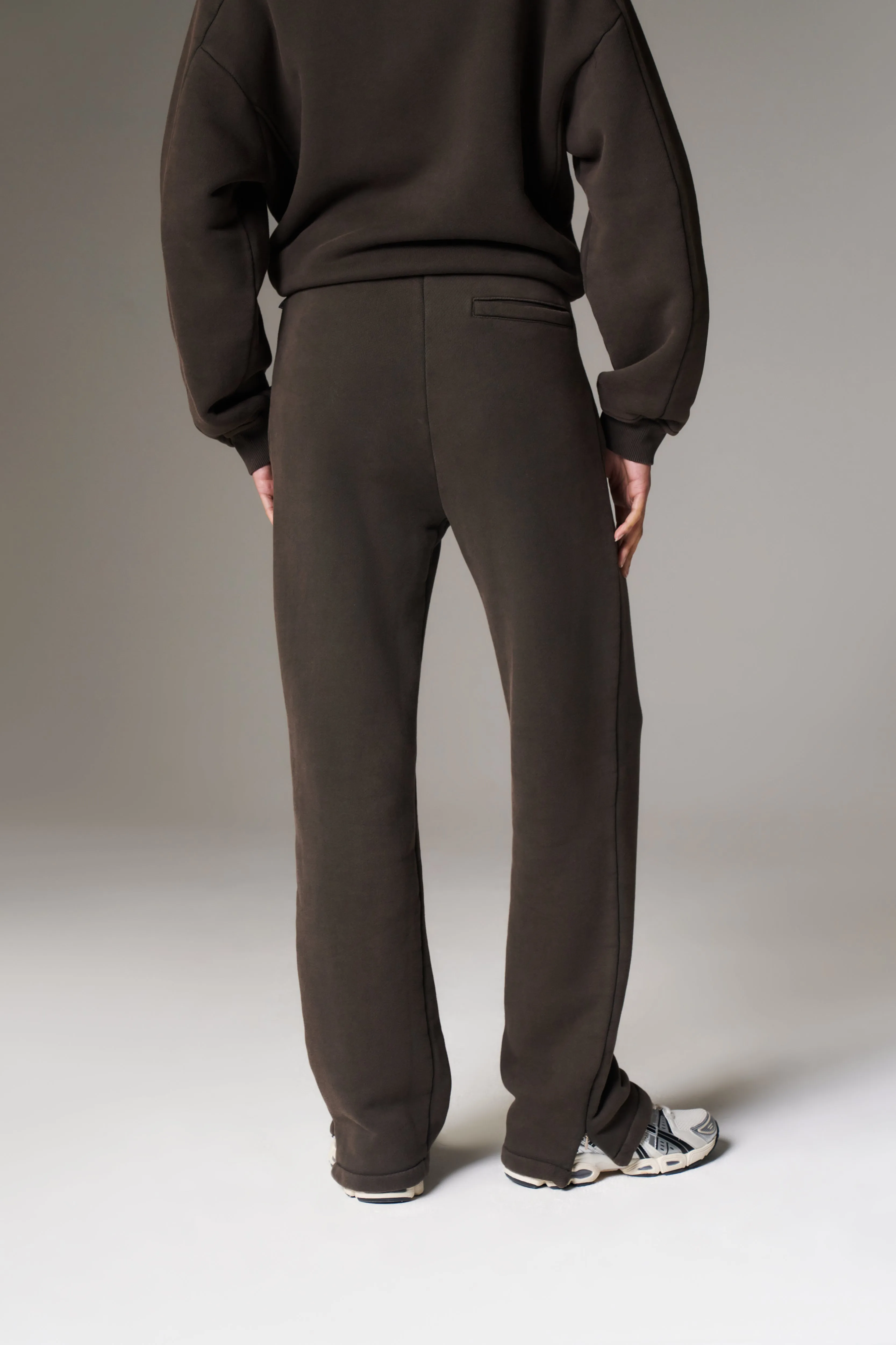 LAUNDERED CLASSICS STRAIGHT LEG JOGGERS - WASHED BROWN sold by The Couture Club product image thumbnail 5