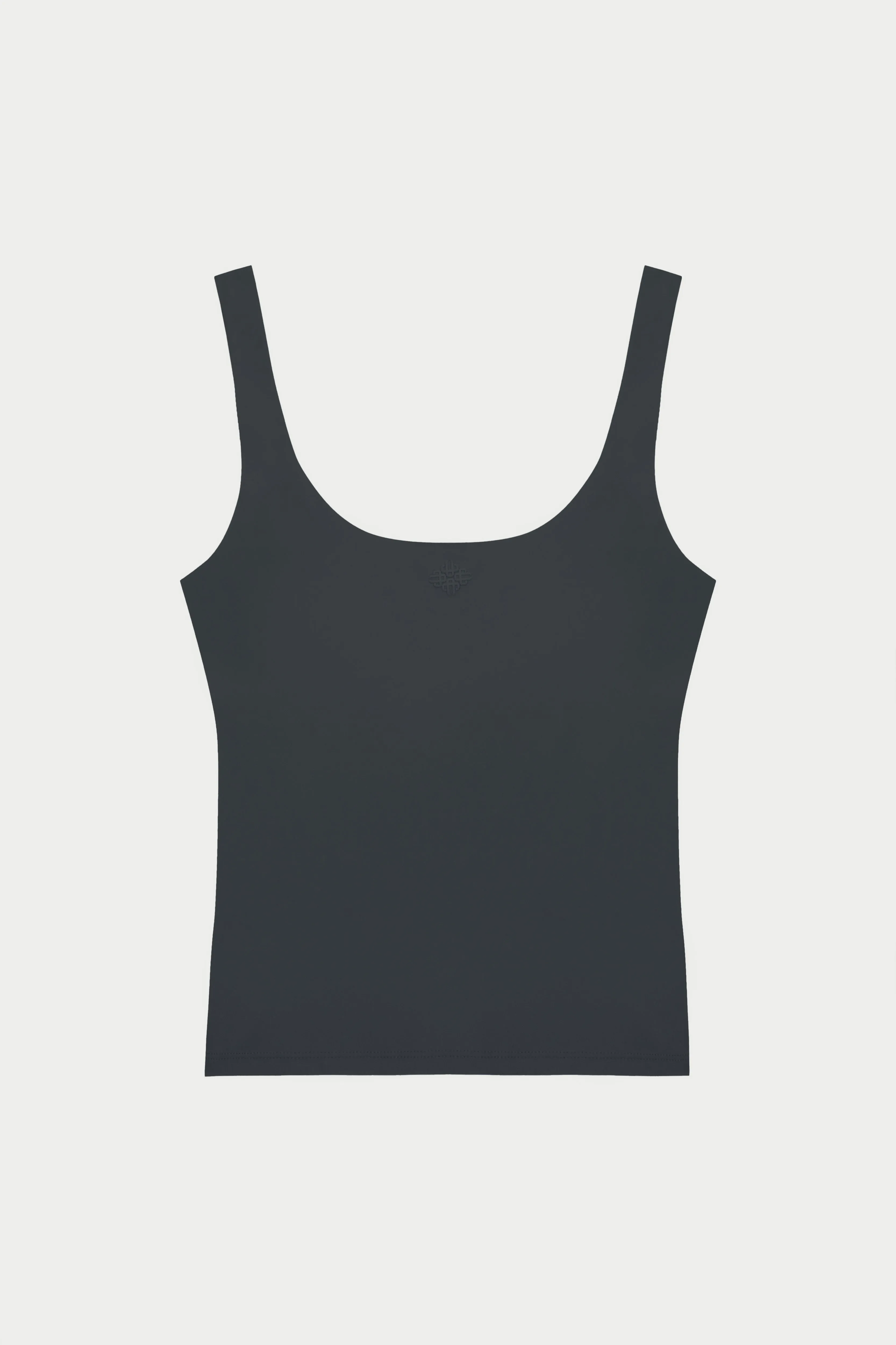 SCULPTING STRETCH SCOOP NECK SPORTS TOP - MIDNIGHT GREY sold by The Couture Club