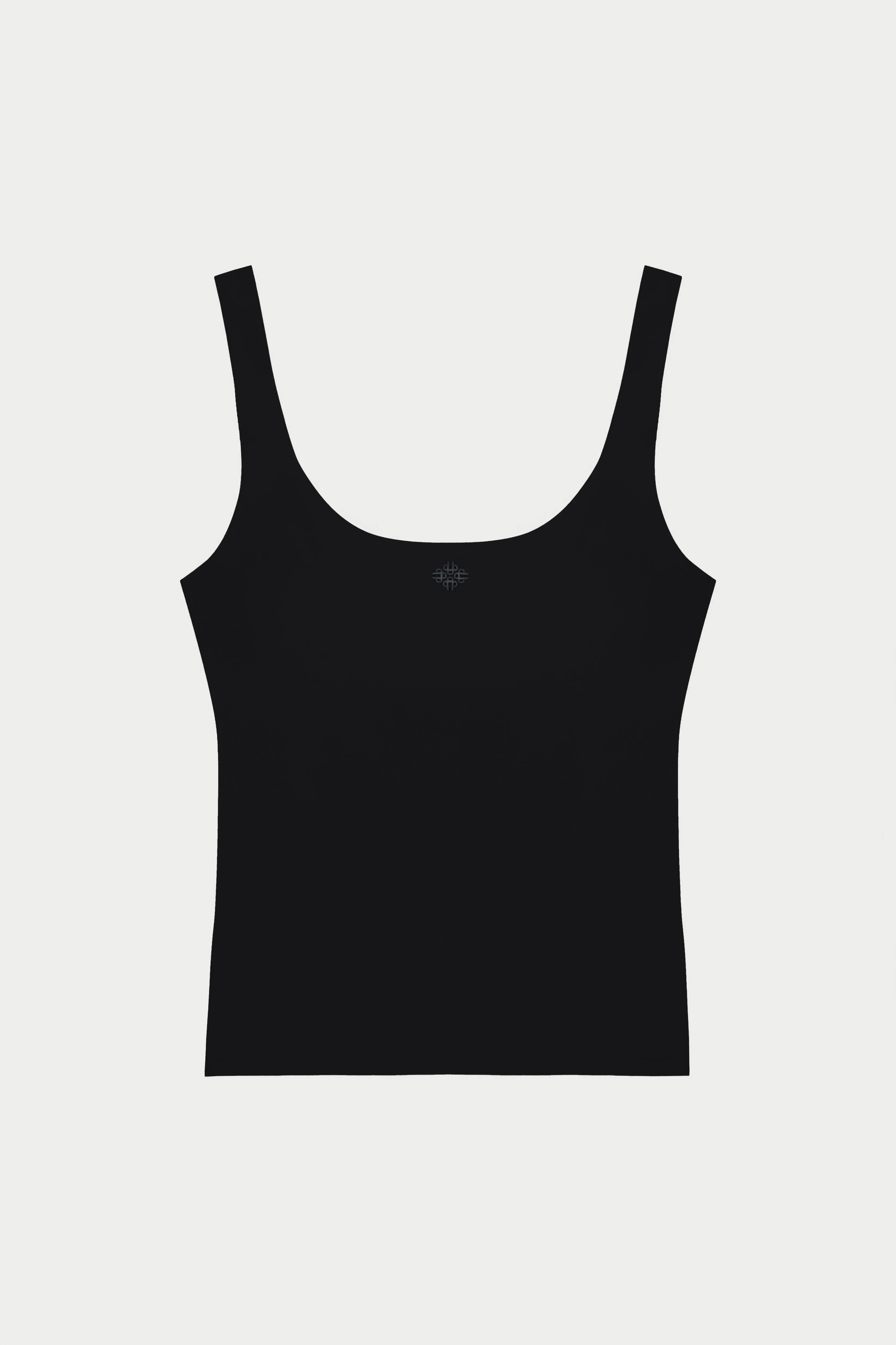 SCULPTING STRETCH SCOOP NECK SPORTS TOP - BLACK sold by The Couture Club