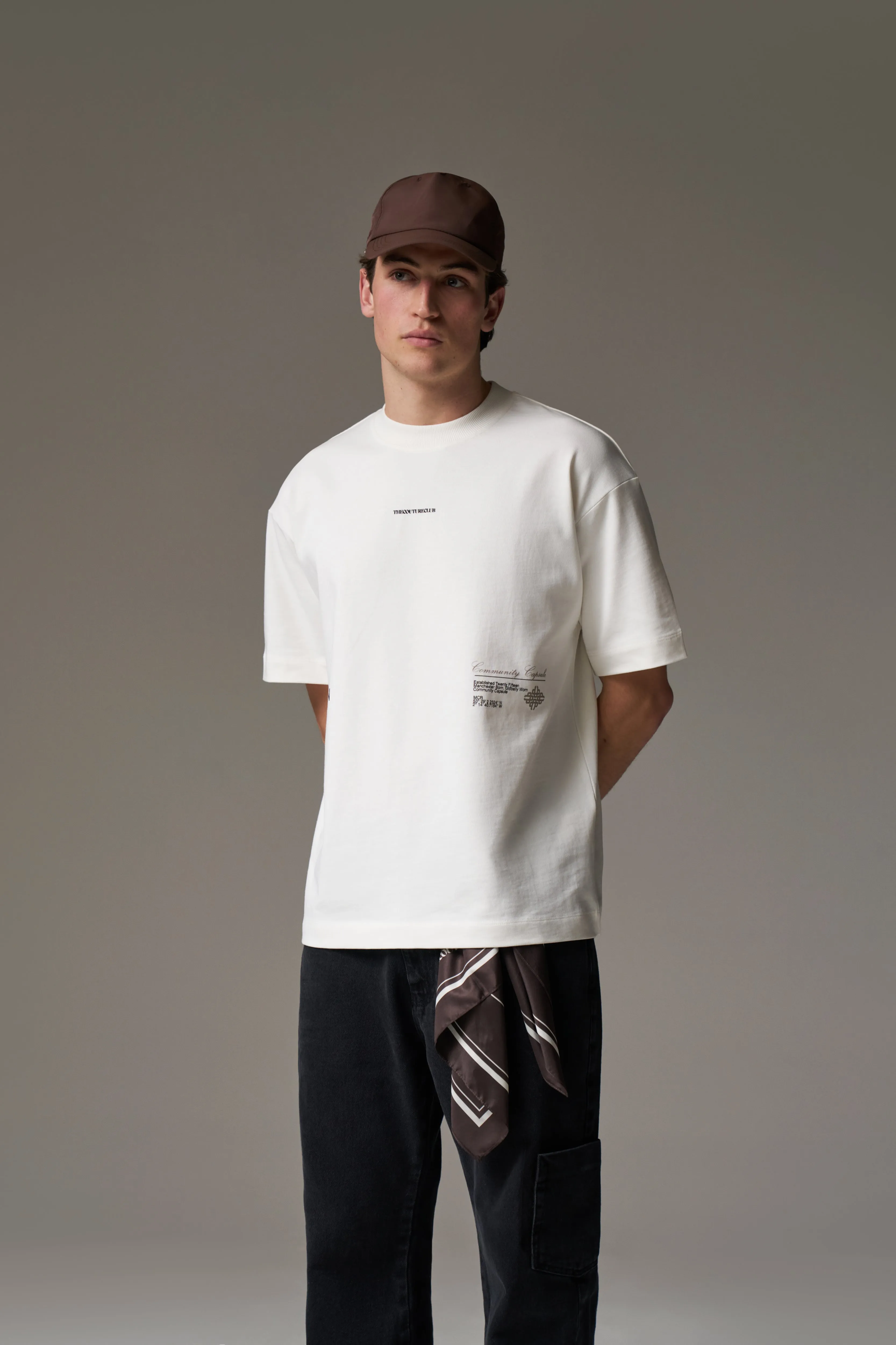 COMMUNITY CAPSULE T-SHIRT - OFF WHITE sold by The Couture Club product image thumbnail 5