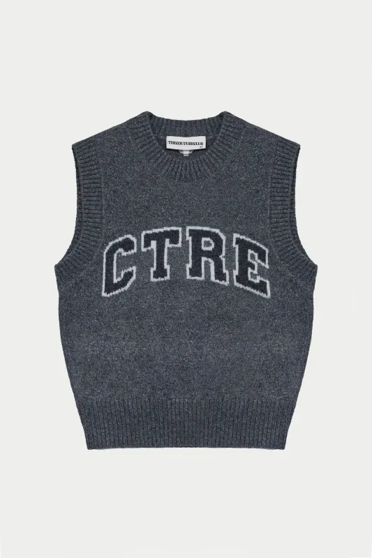 CTRE KNITTED VEST - GREY made by The Couture Club