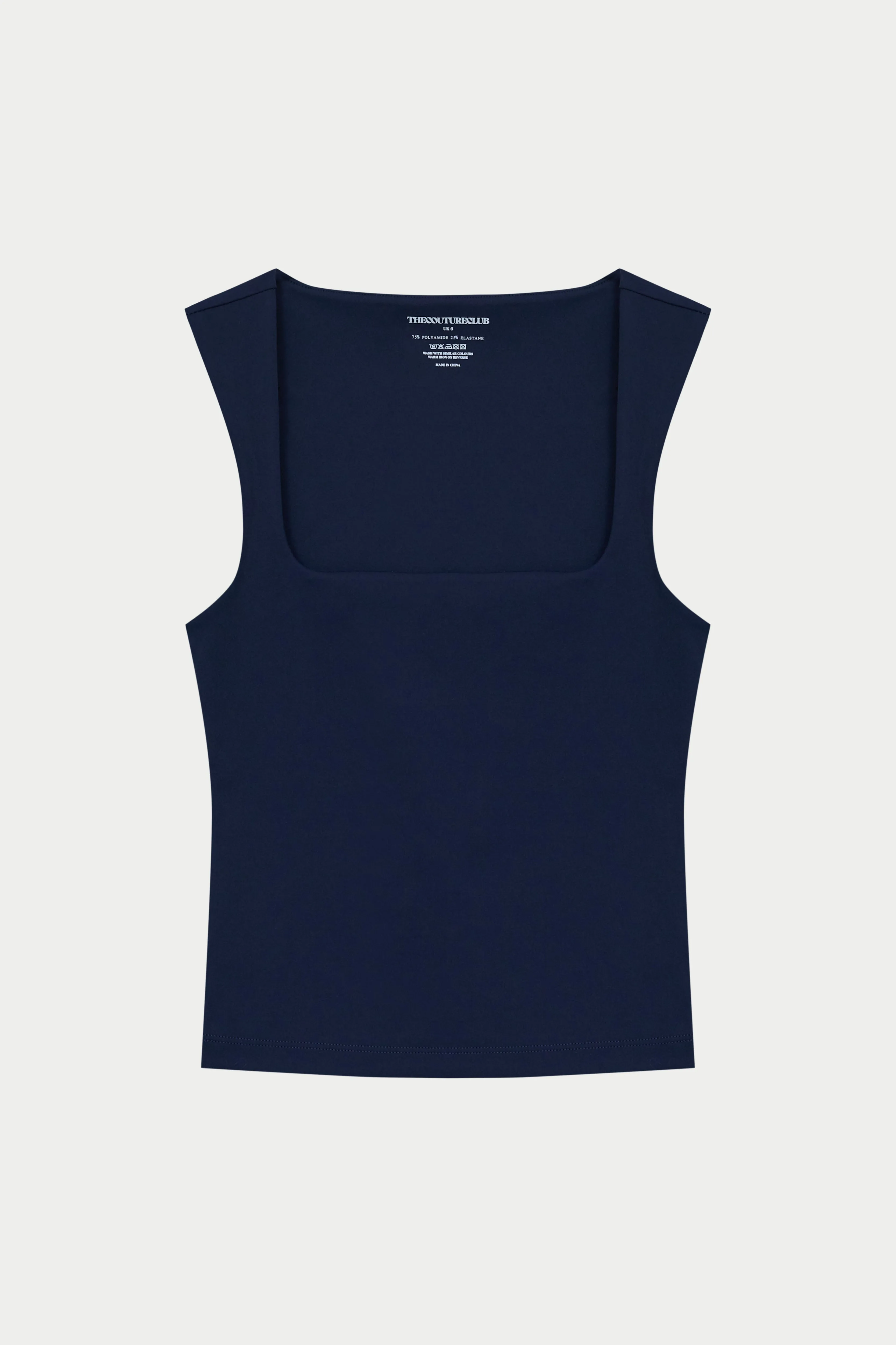 SCULPTING STRETCH SCOOP NECK TOP - DARK NAVY sold by The Couture Club