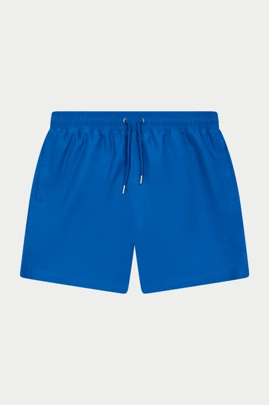 WATER REACTIVE EMBLEM SWIM SHORT - COBALT sold by The Couture Club