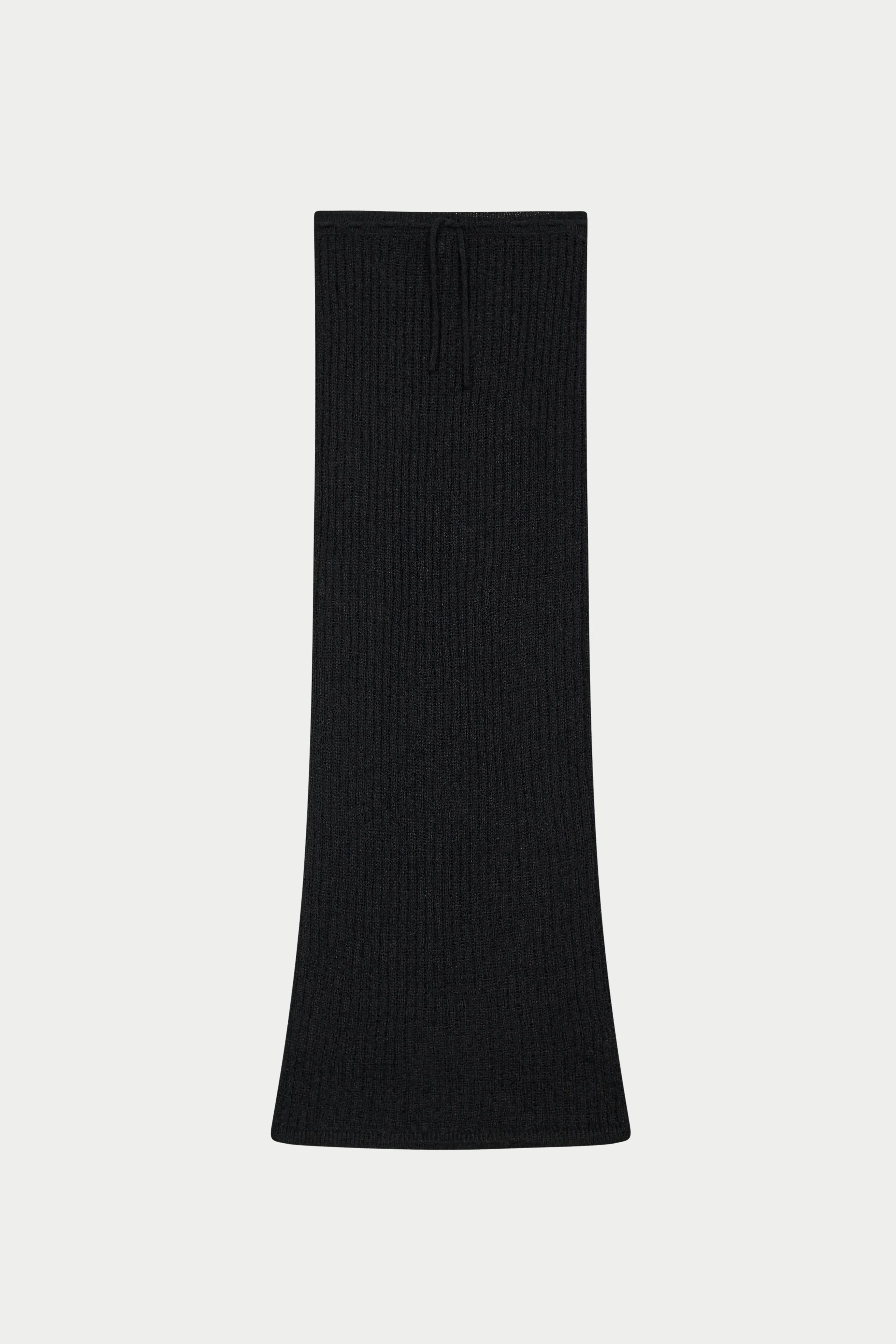 LADDER KNIT MAXI SKIRT - BLACK sold by The Couture Club