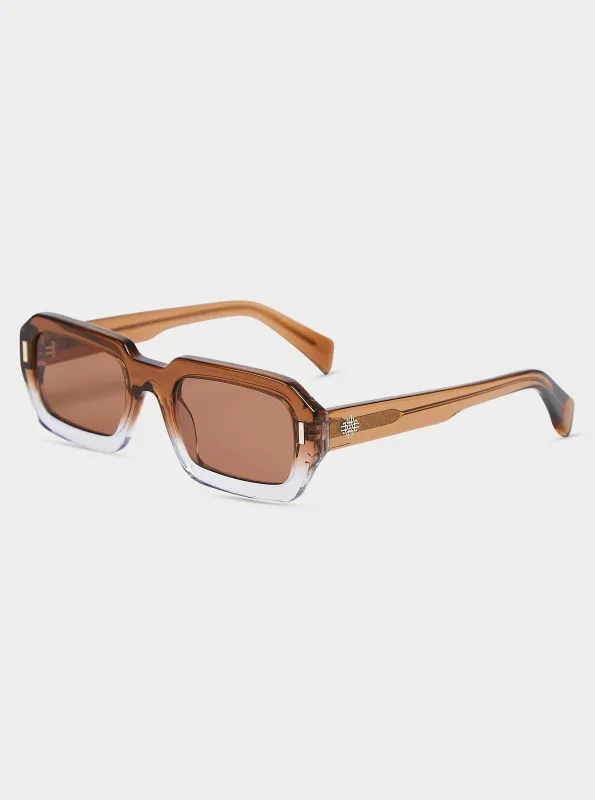 EMBLEM SUNGLASSES - BROWN sold by The Couture Club