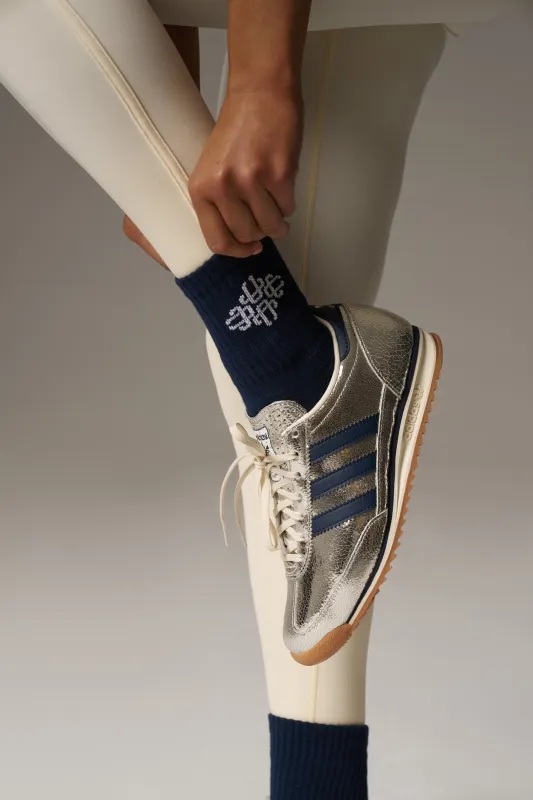 EMBLEM SPORT SOCK - NAVY sold by The Couture Club