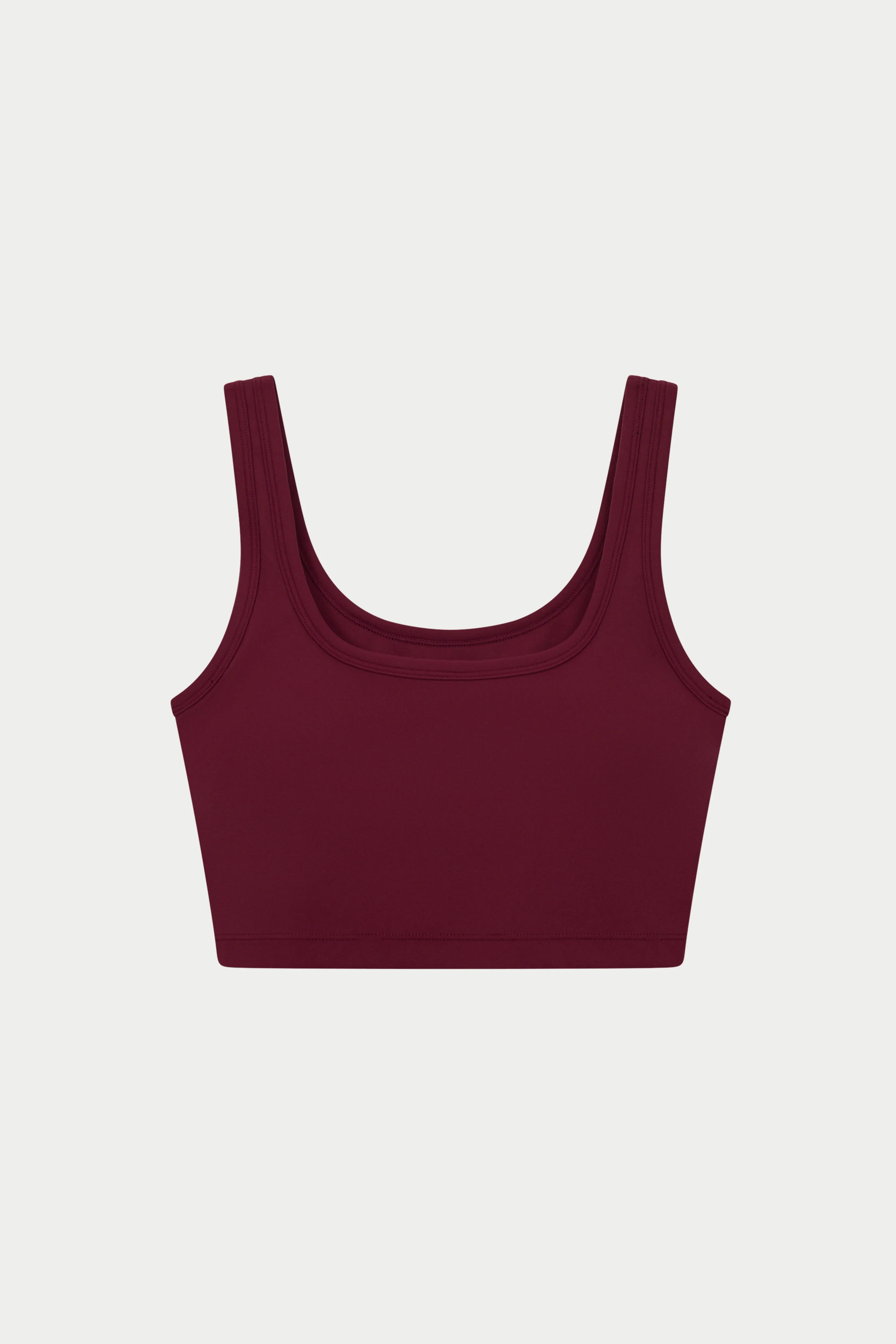 SCULPTING STRETCH EMBLEM SPORTS BRA - BURGUNDY sold by The Couture Club