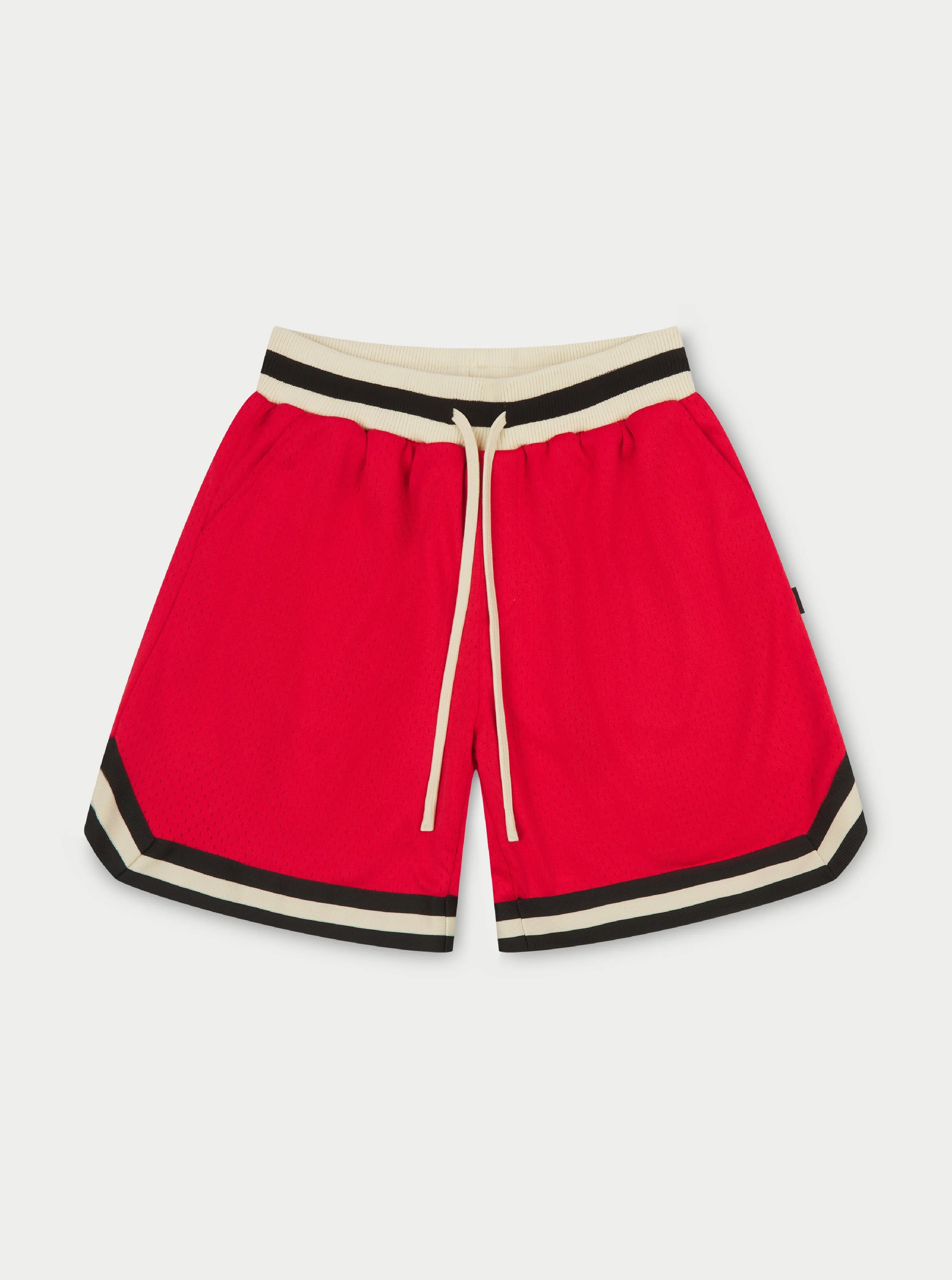 VARSITY MESH SHORT - RED sold by The Couture Club