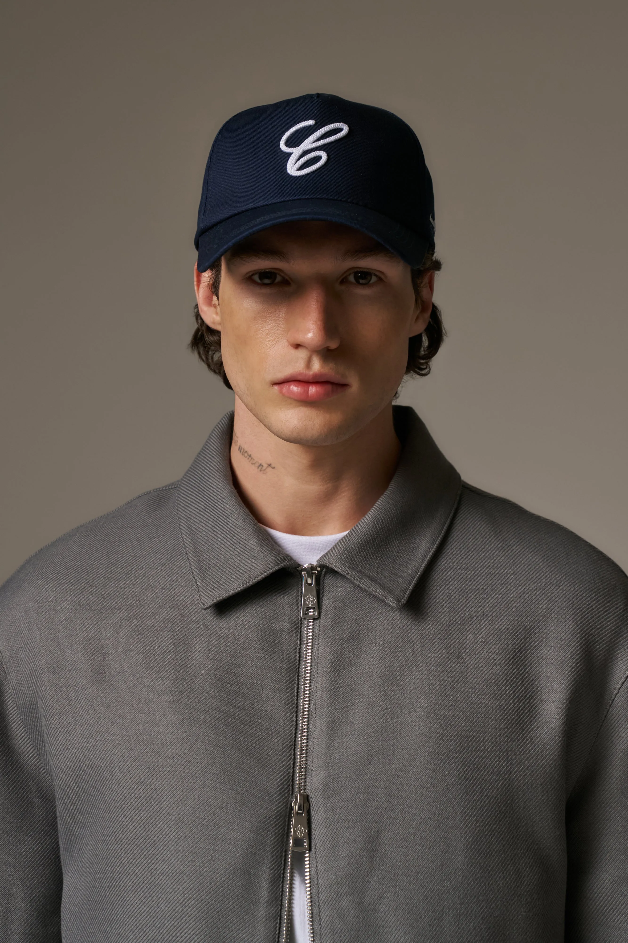 C SCRIPT CAP - NAVY sold by The Couture Club product image thumbnail 2