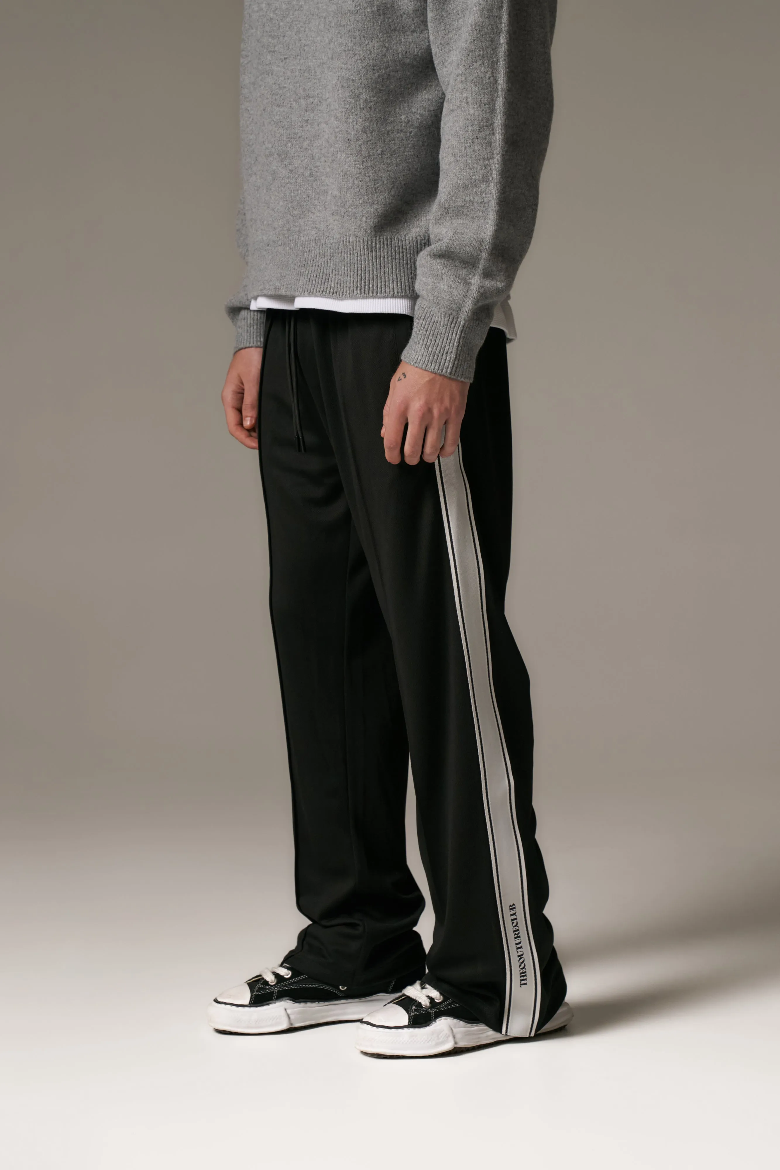 TAPE MESH JOGGER - BLACK sold by The Couture Club product image thumbnail 2
