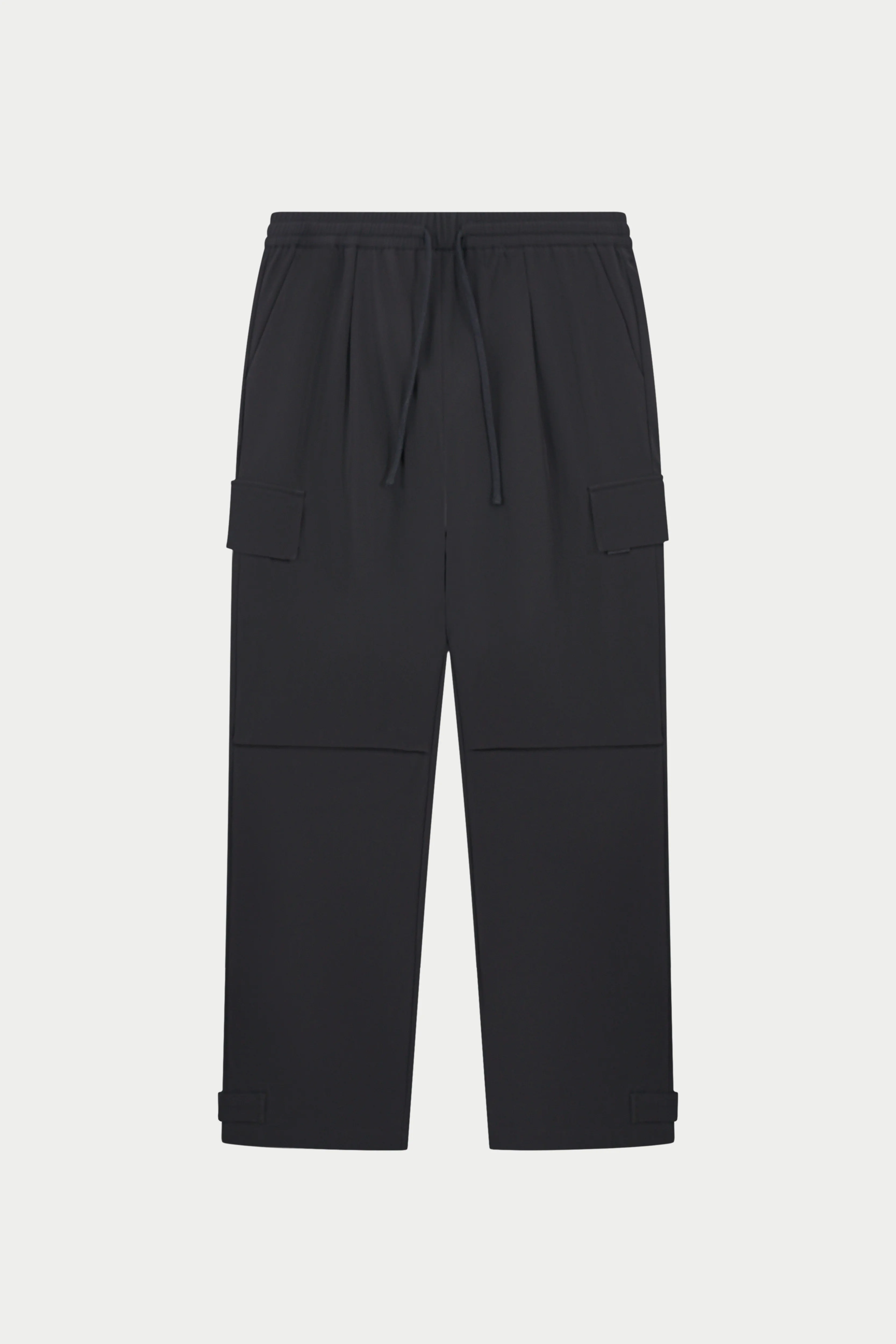 TECHNICAL WIDE LEG TROUSERS - BLACK sold by The Couture Club