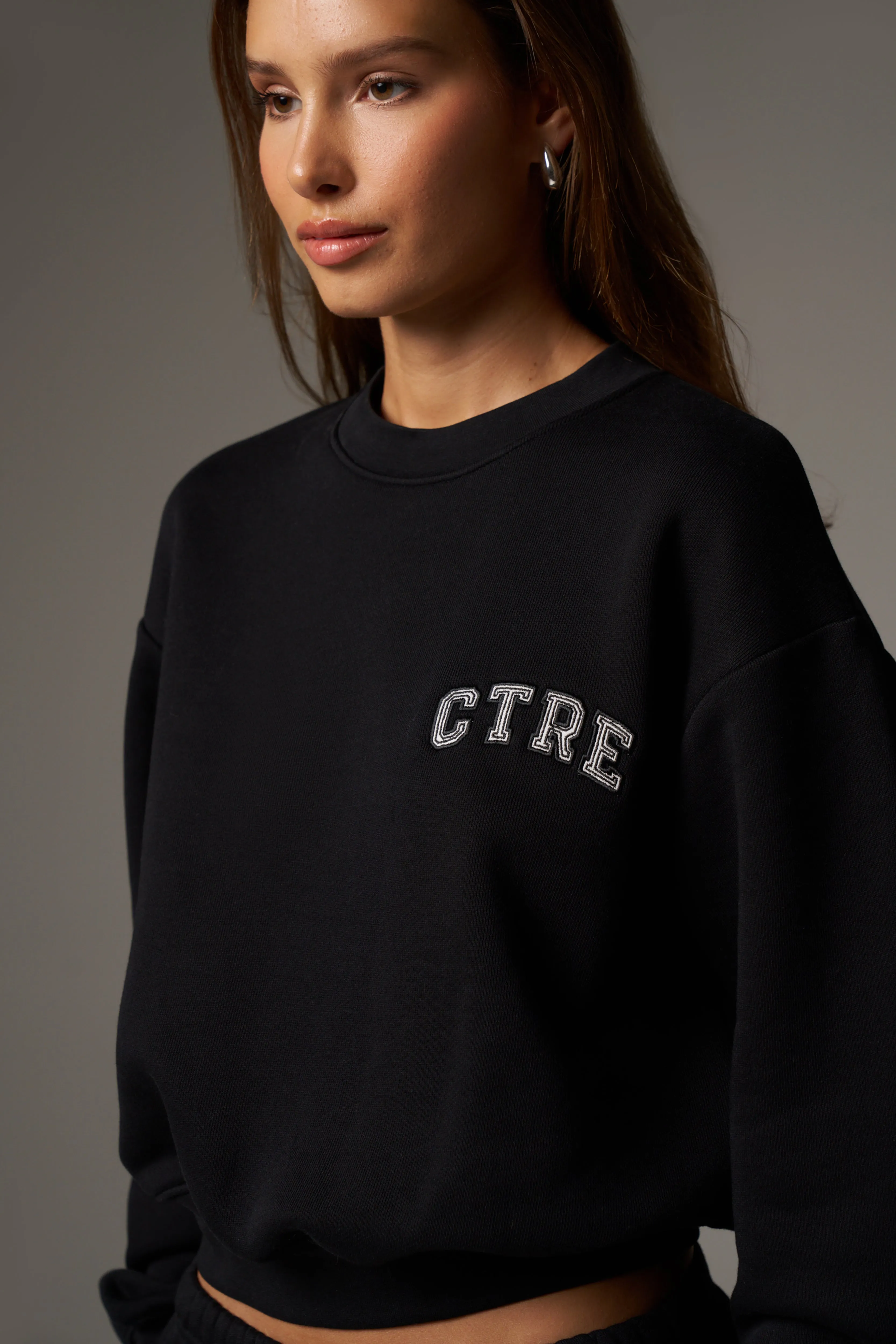 CTRE SWEATSHIRT - BLACK sold by The Couture Club product image thumbnail 4