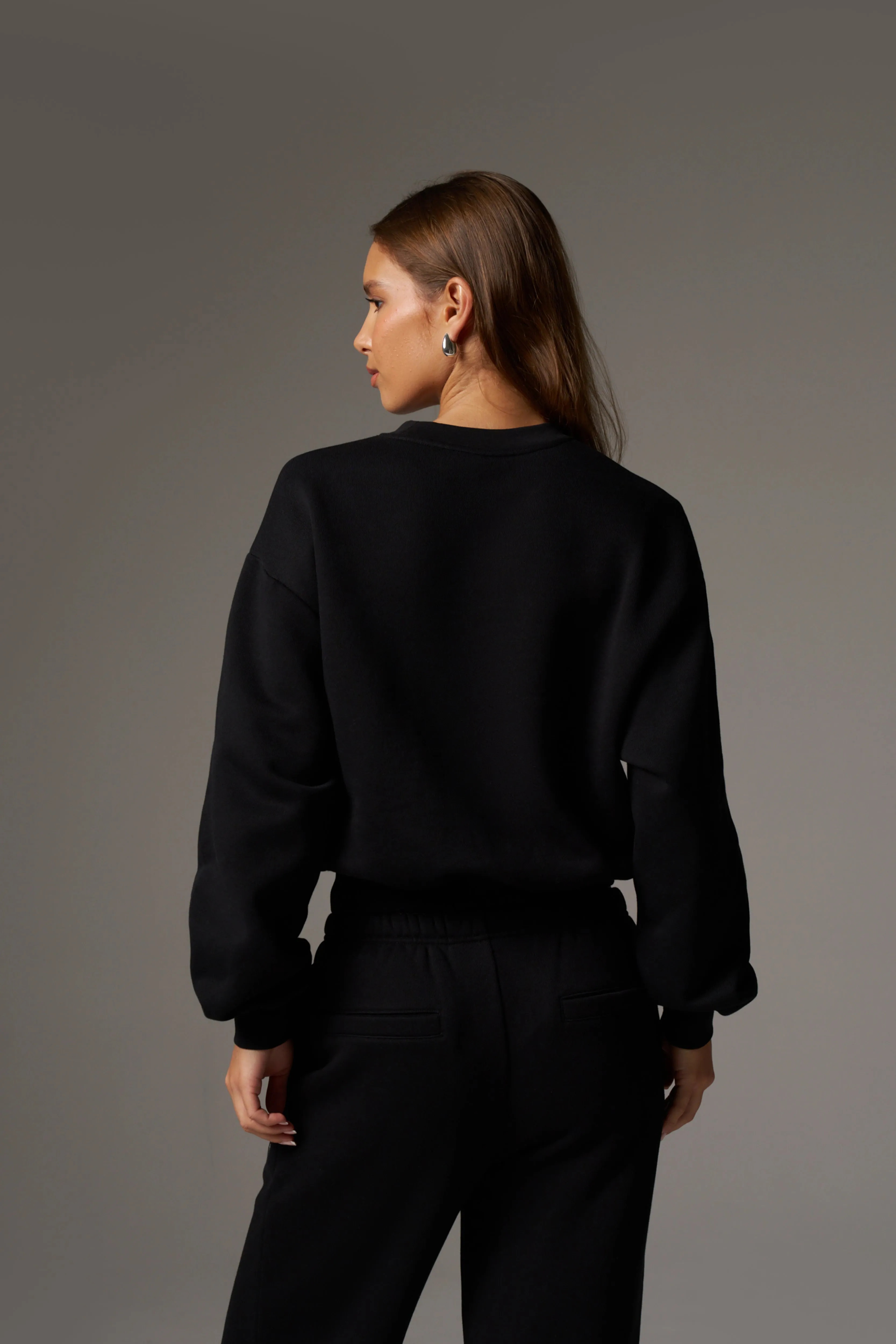 CTRE SWEATSHIRT - BLACK sold by The Couture Club product image thumbnail 5