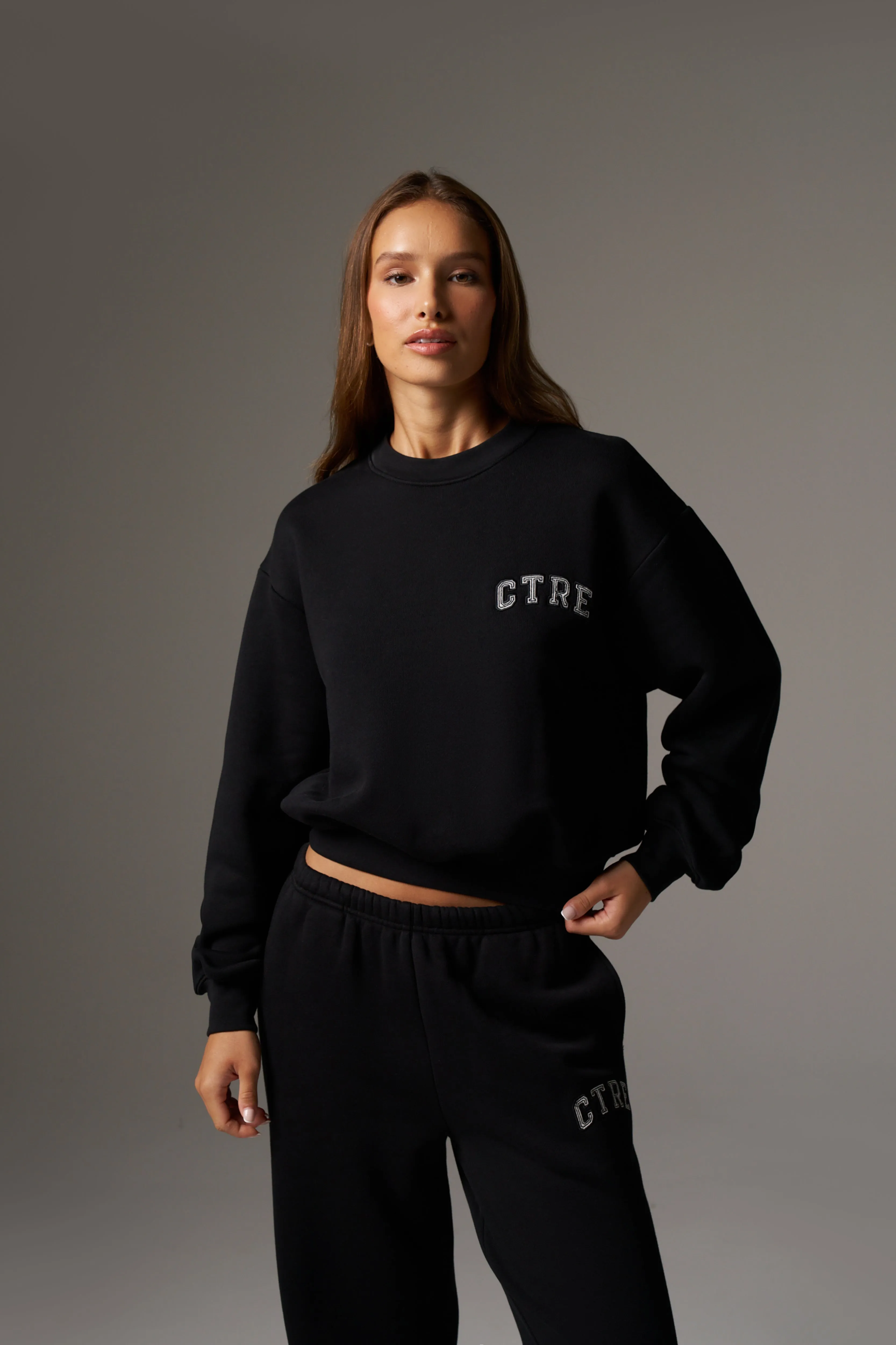 CTRE SWEATSHIRT - BLACK sold by The Couture Club product image thumbnail 2